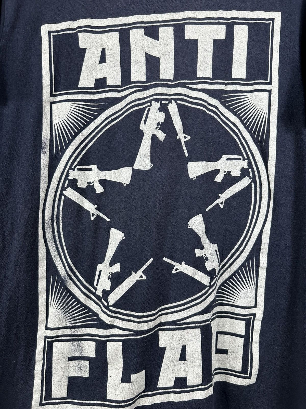 Band Tees Vintage Anti Flag Punk Rock Band T-Shirt Size M Rare Size US M / EU 48-50 / 2 - 8 Thumbnail