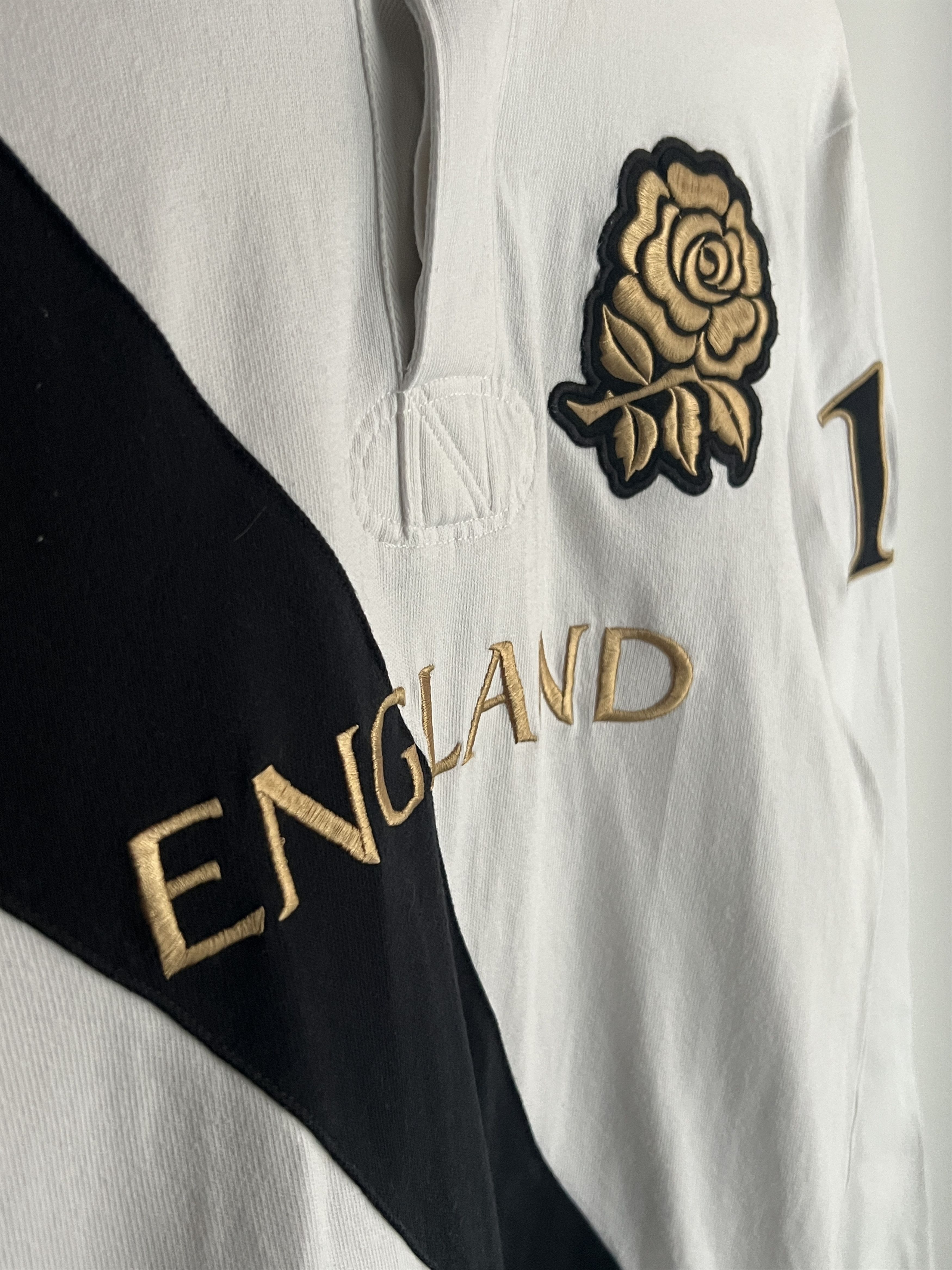 Nike Vintage Nike Rugby Golden England 10 Long Sleeve Size US S / EU 44-46 / 1 - 10 Thumbnail