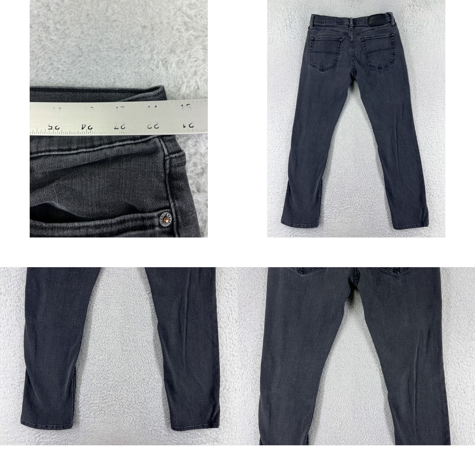 Vintage Lucky Brand Jeans Mens 29 Black Denim Straight Leg Cotton Blend Jeans Mens Regular 29 Black Denim Straight Leg 5-Pocket Design Vintage No Size US 29 - 9 Thumbnail