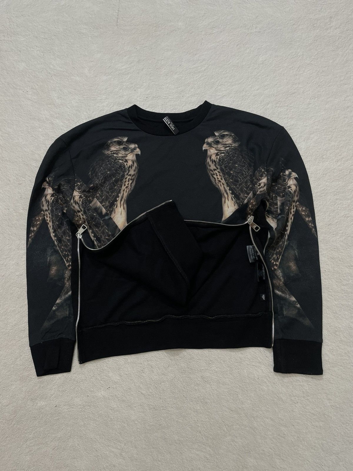 Neil Barrett 2000s Neil Barret Falcon Print Zipper Givenchy Hysteric If6 Size US L / EU 52-54 / 3 - 5 Thumbnail
