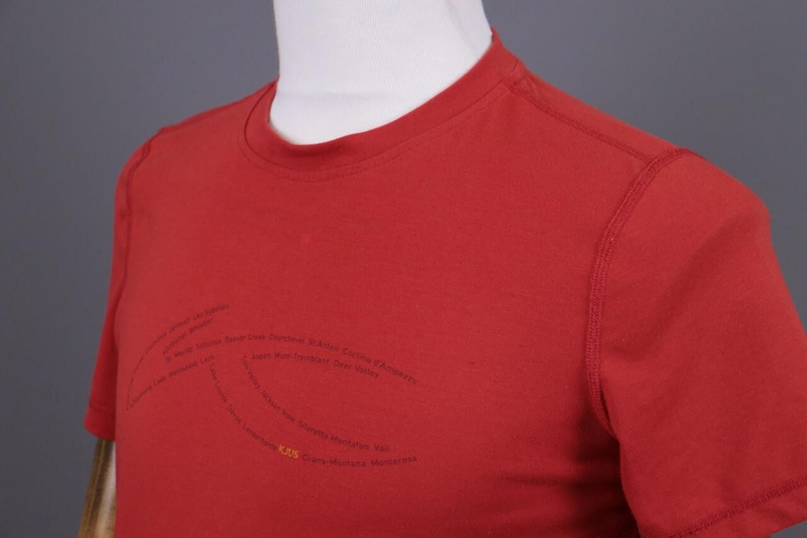 KJUS Men Kjus Red Uncopromising Big Logo T-Shirt Size 48 / M Size US M / EU 48-50 / 2 - 7 Thumbnail