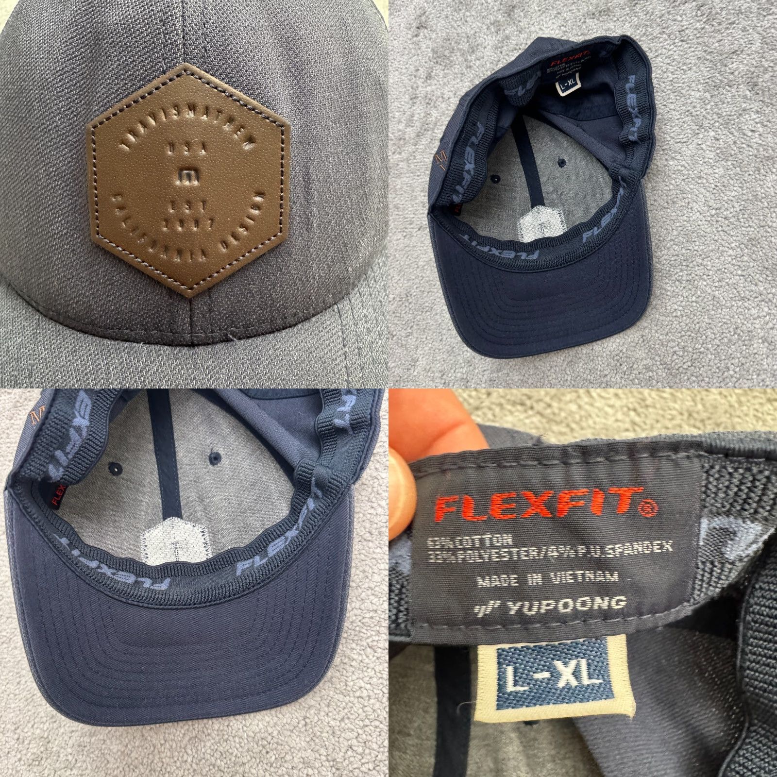 TravisMathew Travis Mathew Golf Hat Cap Mens L-XL Navy Blue Embroidered MVCG Yupoong Flexfit Casual Outdoor Preppy Logo Size ONE SIZE - 8 Thumbnail