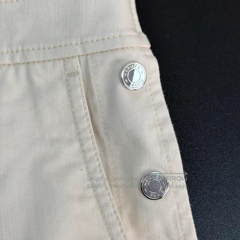 Hermes Hermes Off-white Plain Long Trousers Size 25" / US 0 / IT 36 - 8 Thumbnail