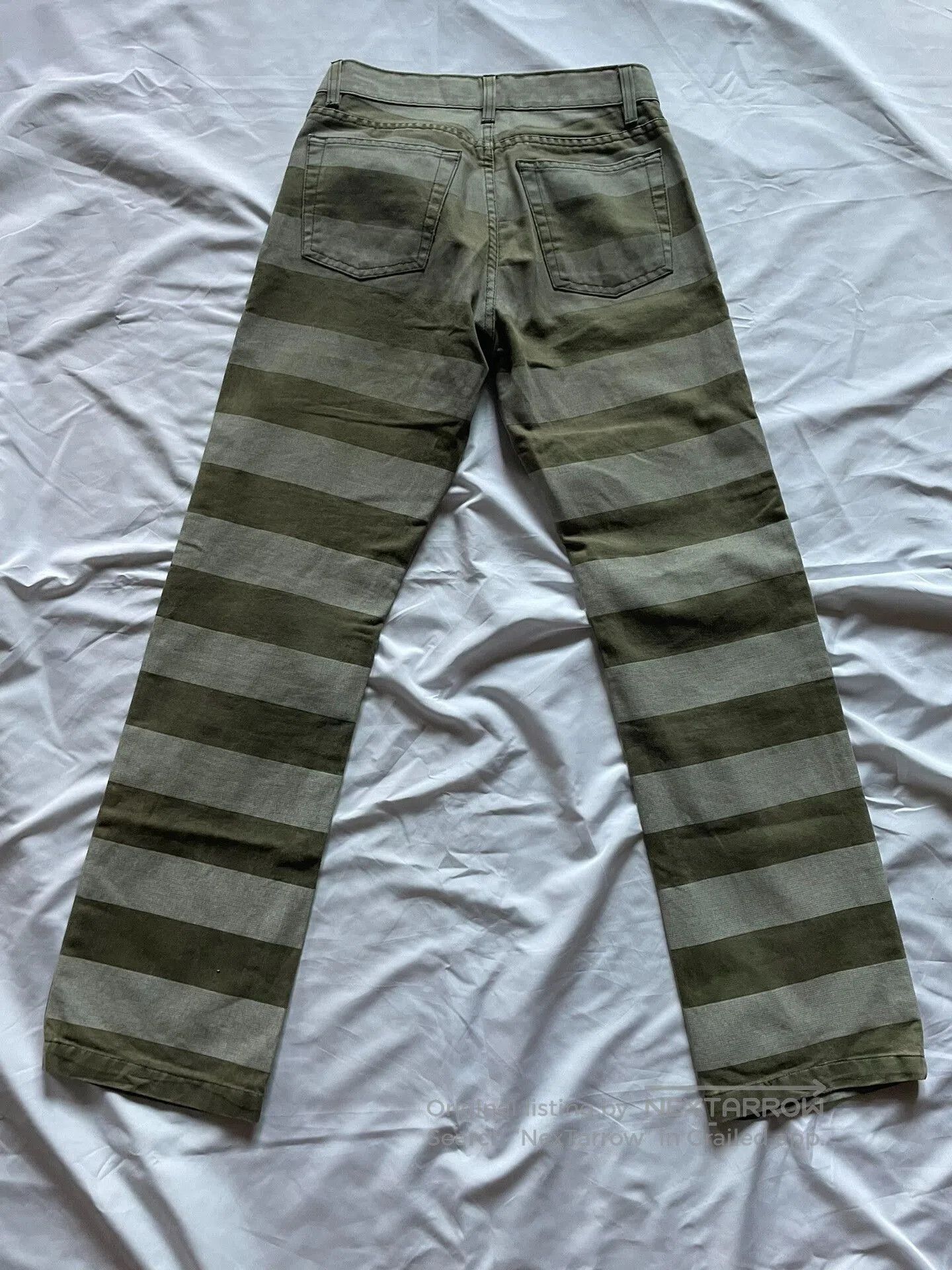 Helmut Lang helmut lang striped denim pants 1999 collection. Size US 27 - 2 Thumbnail