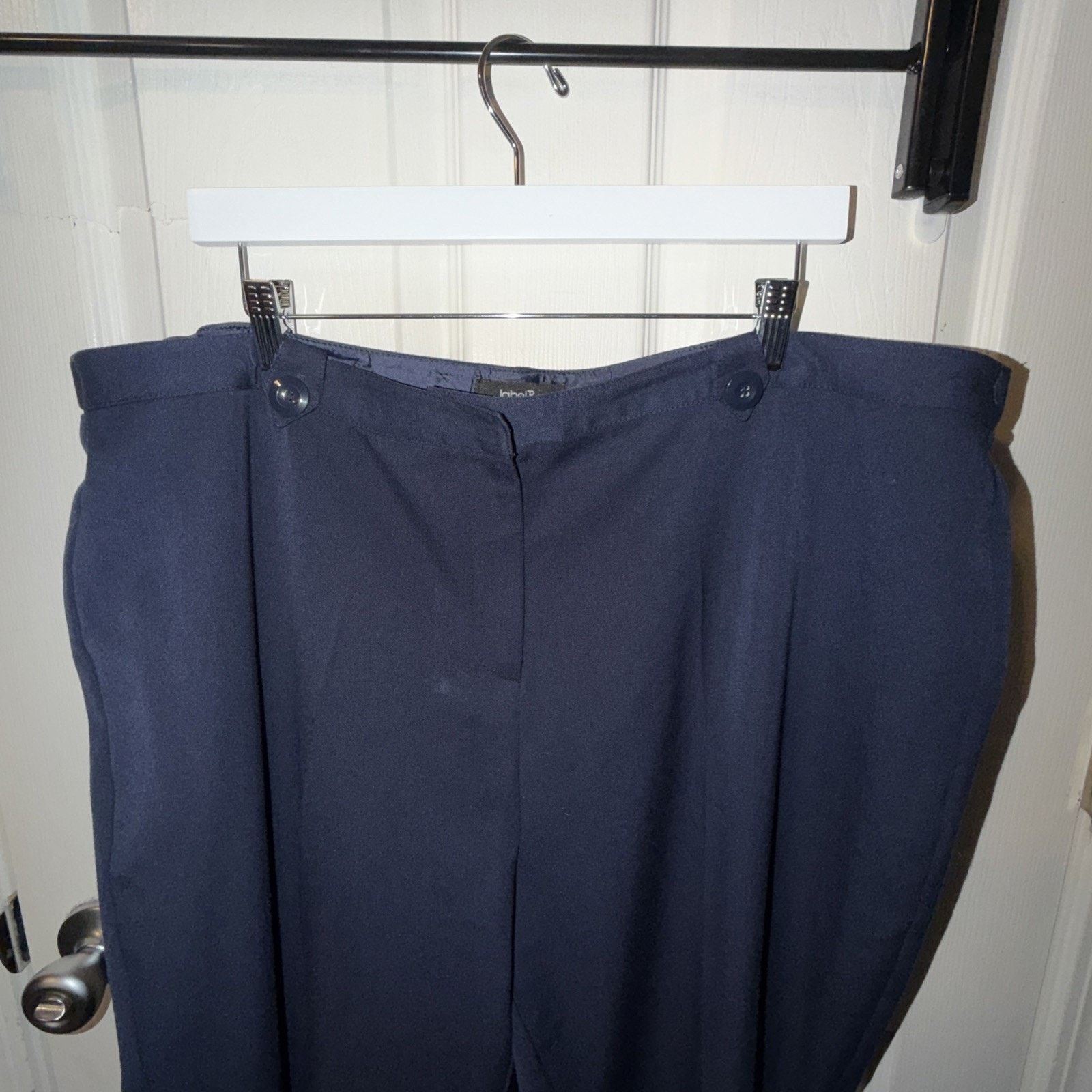 Label Under Construction Label Be Women’s Dress Pants Size 20 Navy Blue Size 42" / US 20 - 2 Thumbnail
