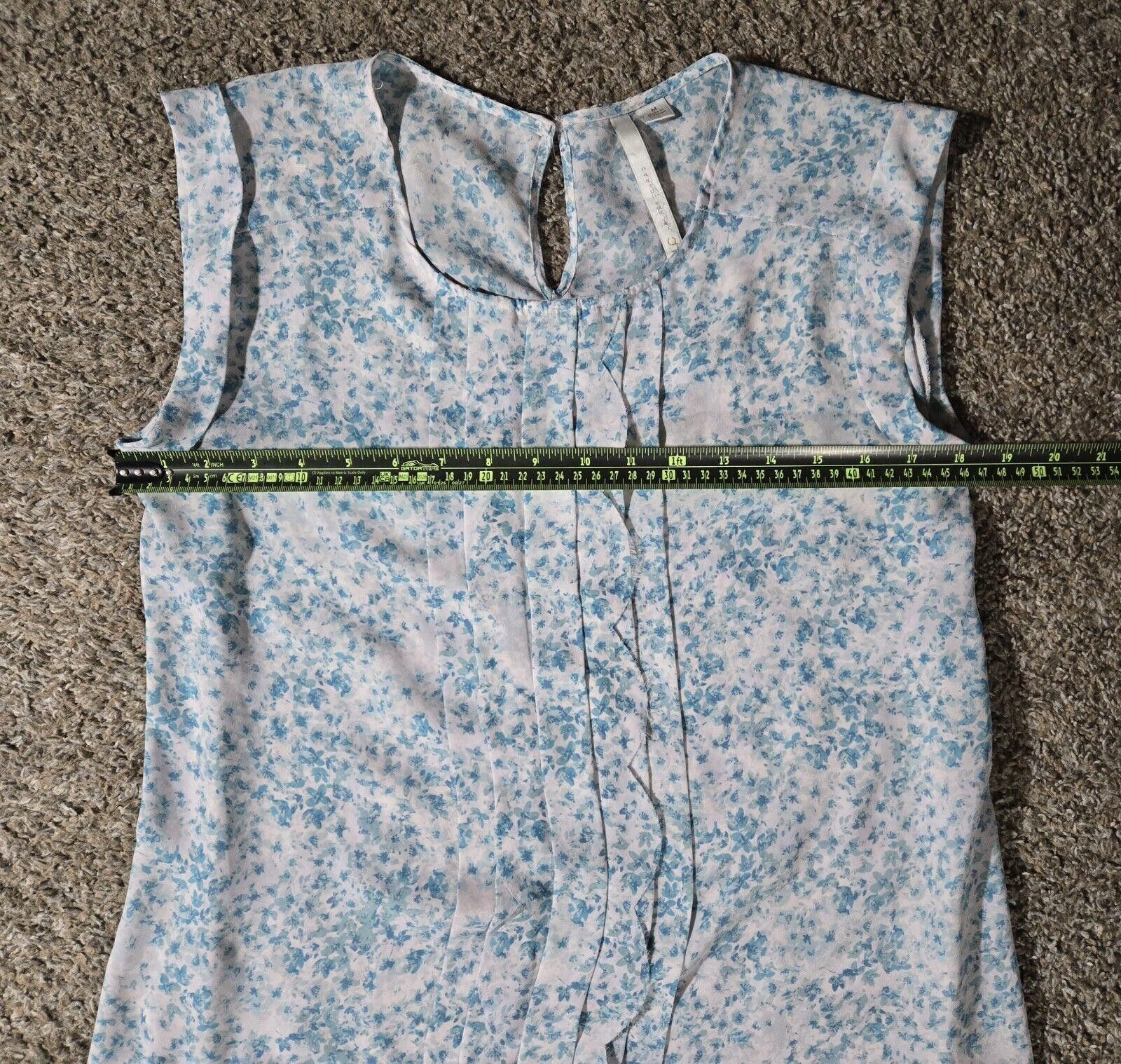 Designer Lauren Conrad Blue And White Floral Tank Top M Size M / US 6-8 / IT 42-44 - 6 Thumbnail