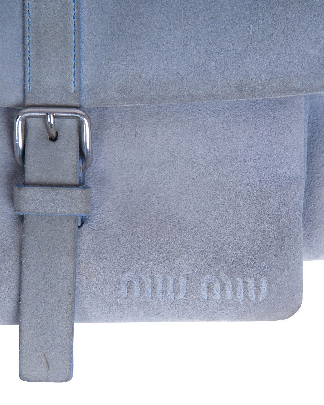 Miu Miu Miu Miu S/S2000 Suede Bag in Blue Size ONE SIZE - 3 Thumbnail