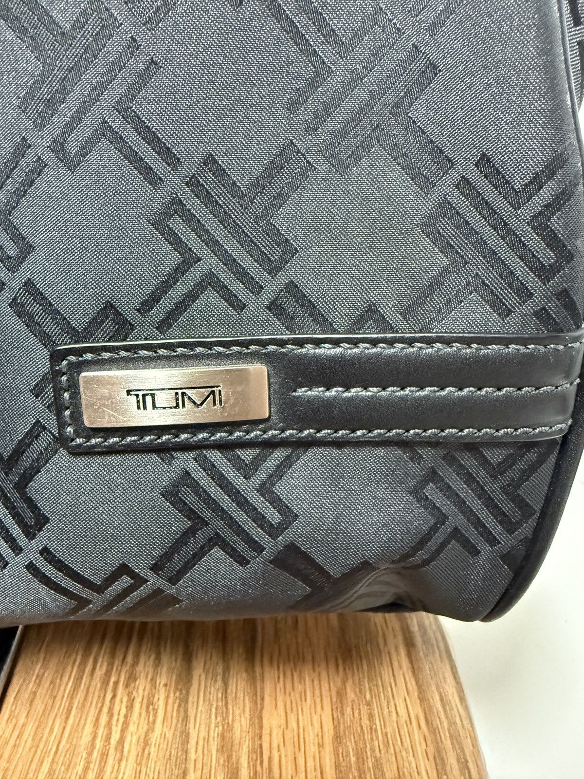 Tumi TUMI Vtg Black Monogram Ballistic Nylon Tote Bag Size ONE SIZE - 2 Thumbnail