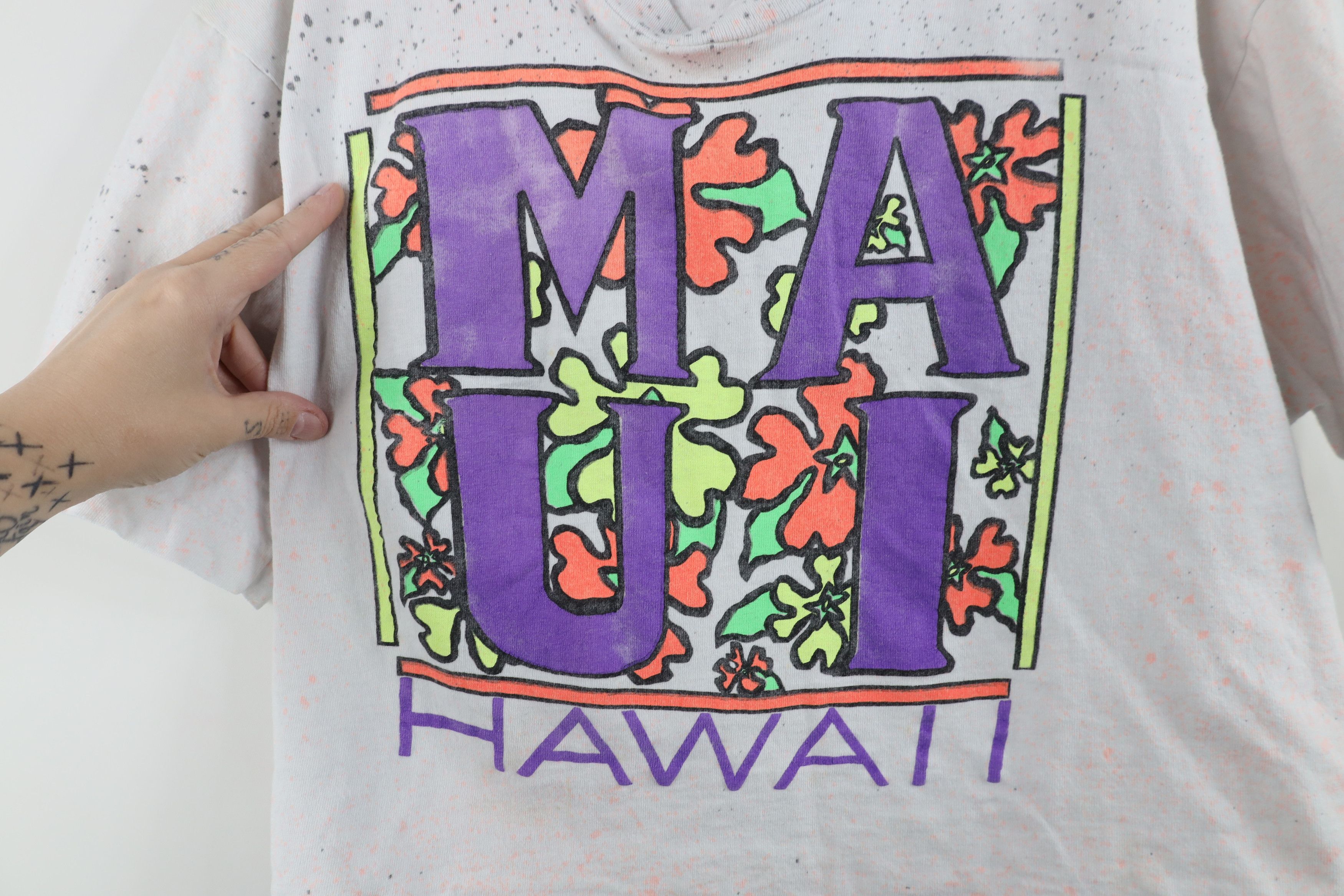 Vintage Vintage 90s Streetwear Maui Hawaii Surfing T-Shirt USA Size ONE SIZE - 8 Thumbnail