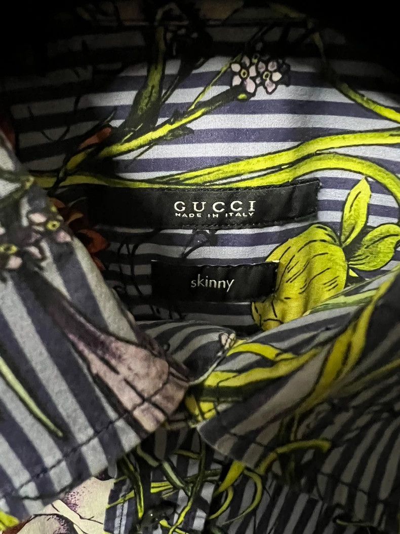 Gucci Gucci Size 38 Casual Hawaiian short-sleeved shirt 2503-Nex Size US XXS / EU 40 - 4 Thumbnail