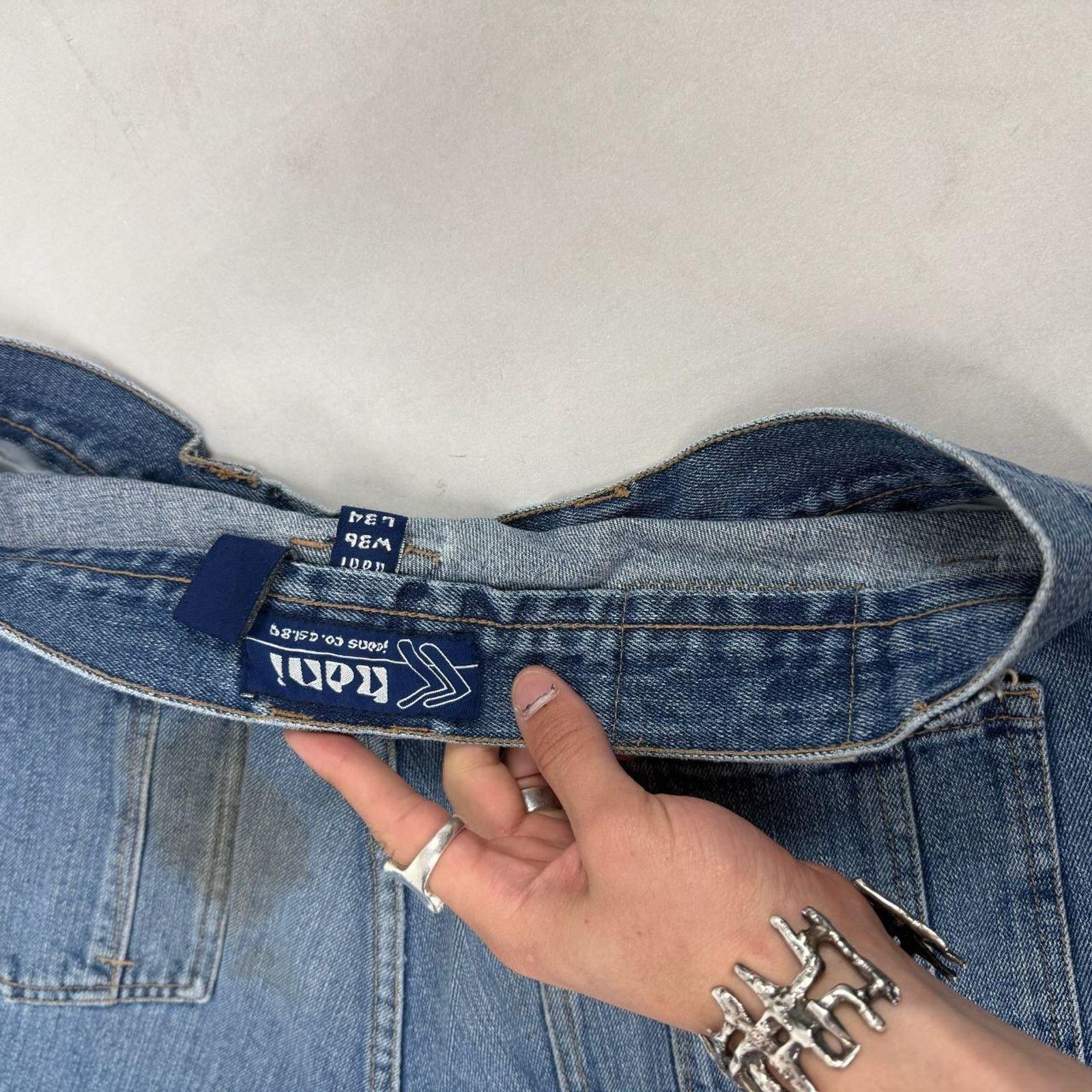 JNCO × Karl Kani × Vintage Vintage y2k grunge skater baggy wide leg archive rare jeans Size US 34 / EU 50 - 6 Thumbnail