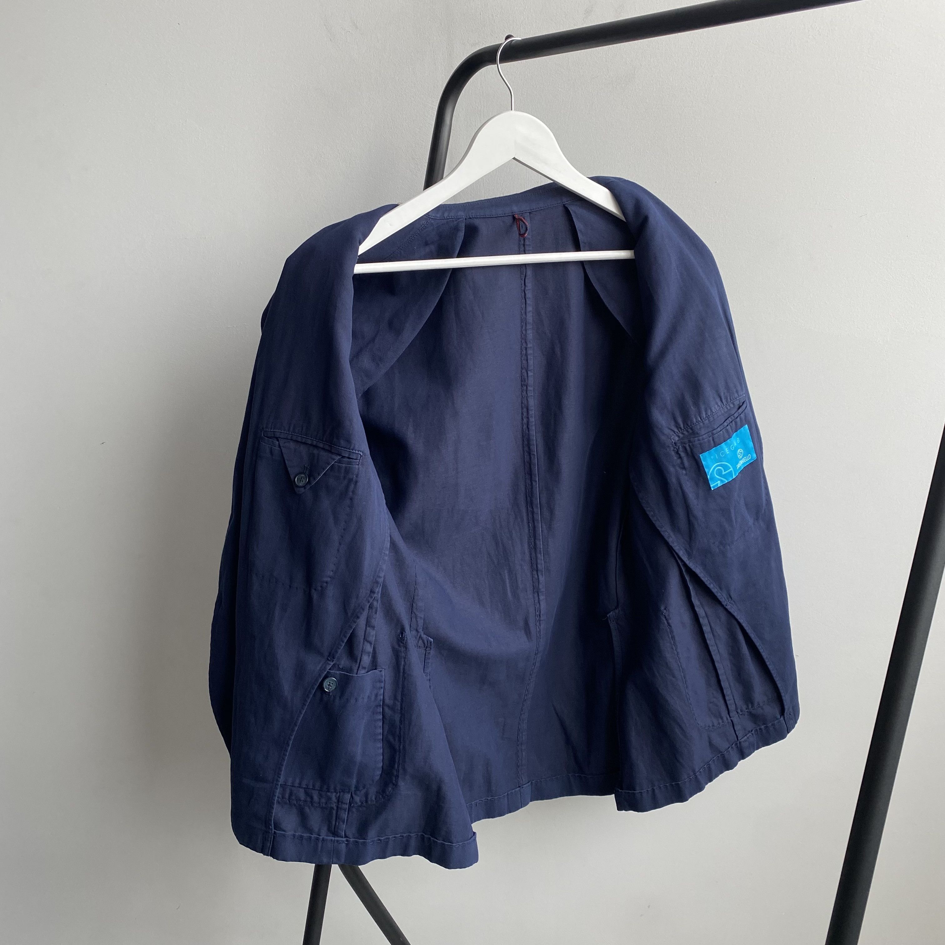 Other Santaniello Icegab Navy Cotton / Linen Jacket rrp575$ Size 50S - 8 Thumbnail