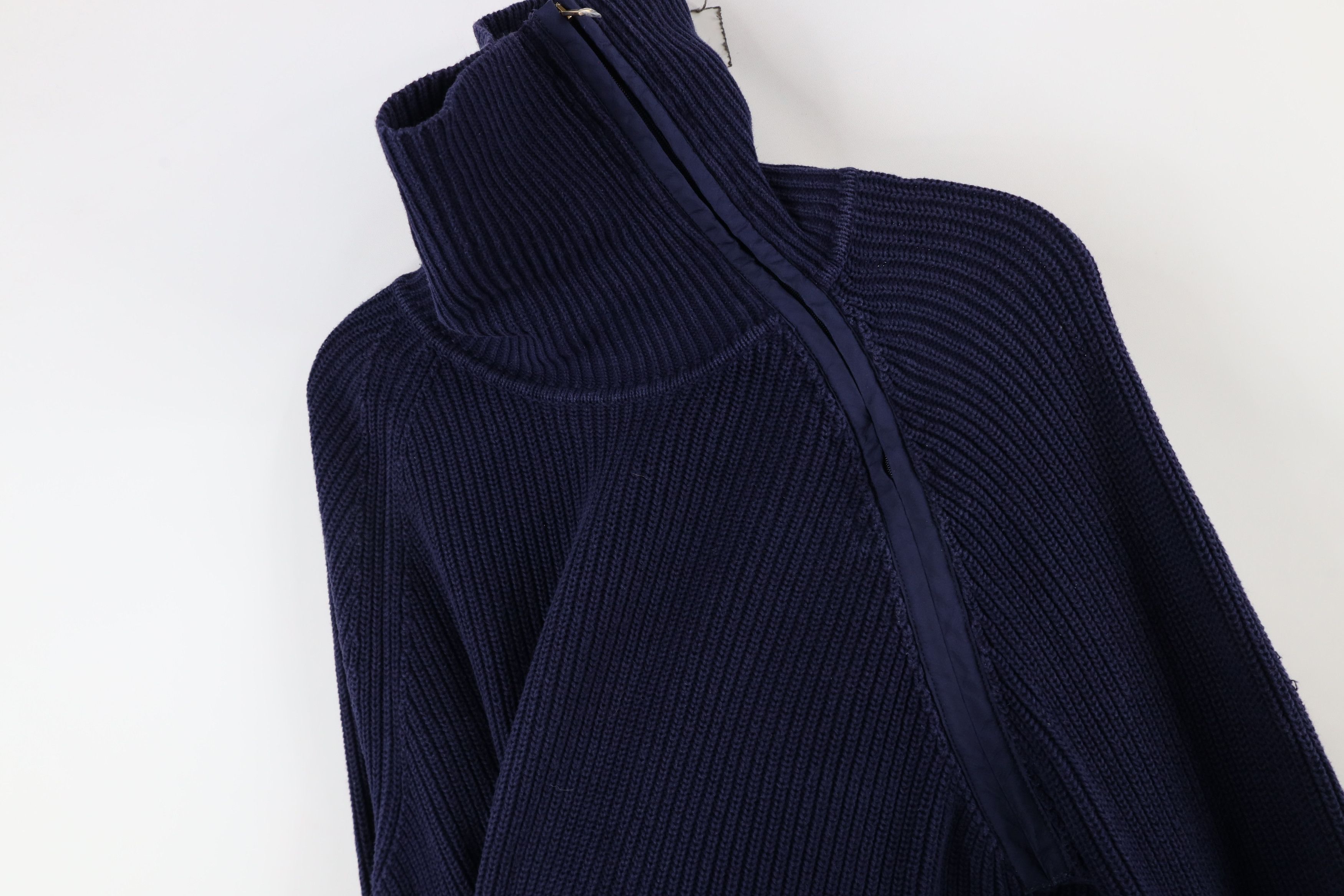Ralph Lauren × Vintage Vintage 90s Ralph Lauren Asymmetrical Ribbed Knit Sweater Size XL / US 12-14 / IT 48-50 - 9 Thumbnail