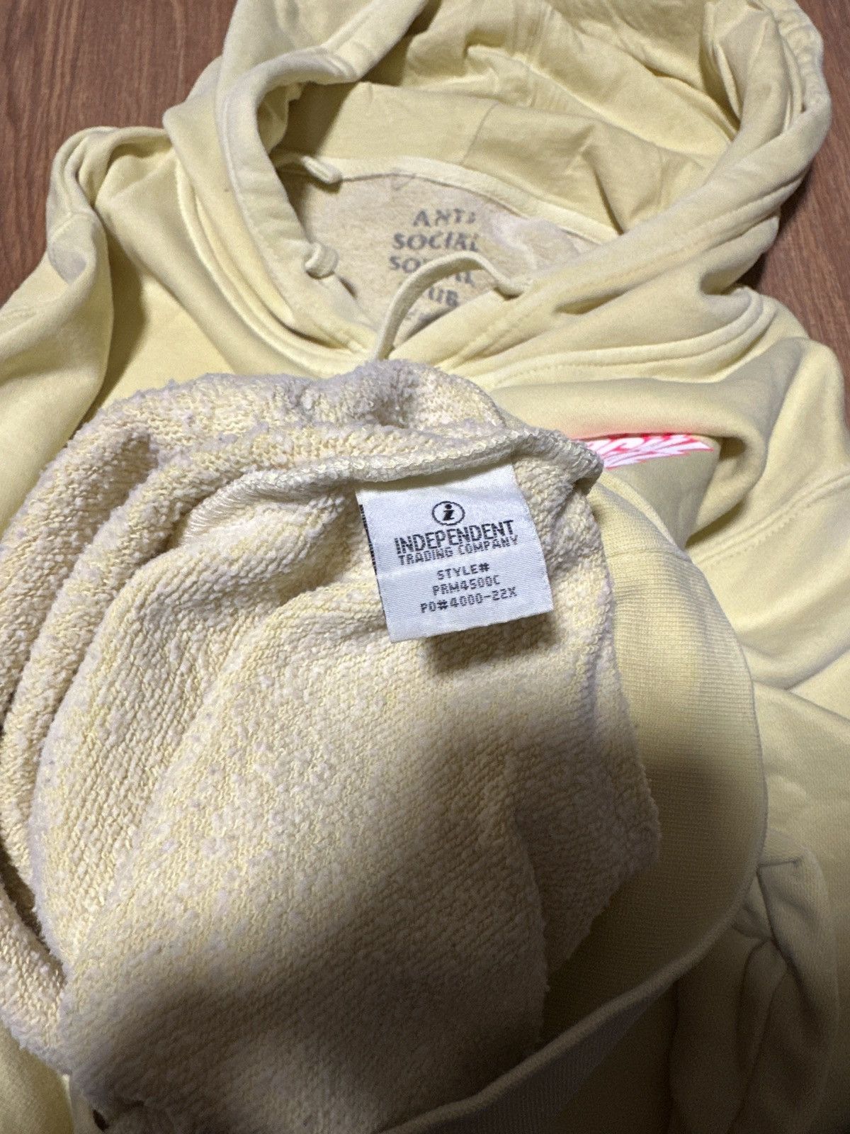 Anti Social Social Club Anti Social Social Club Size Small Blocked Yellow Hoodie Size US S / EU 44-46 / 1 - 4 Thumbnail