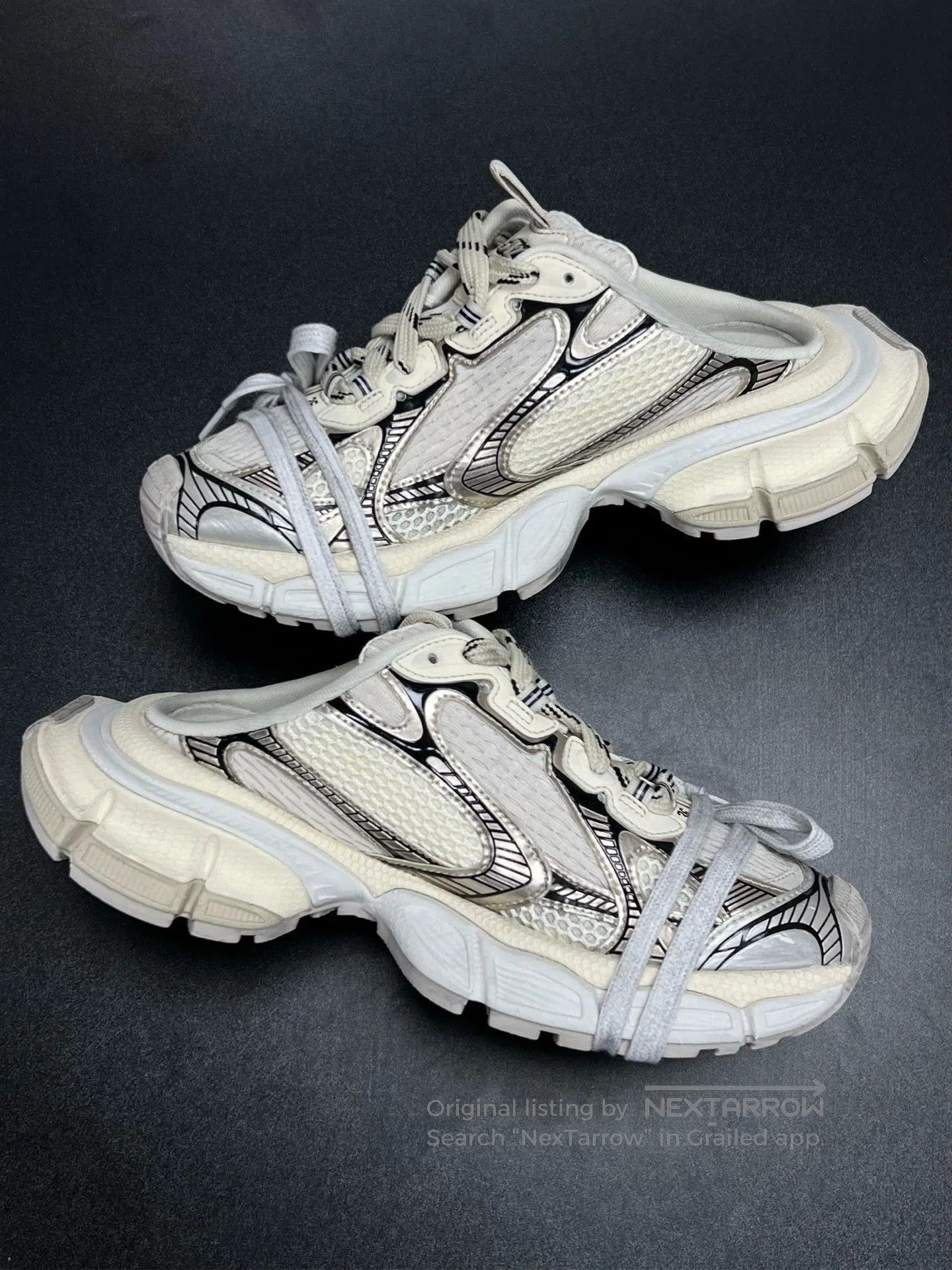 Balenciaga balenciaga 3xl half drag beige sneakers. Size US 5 / EU 37 - 6 Thumbnail