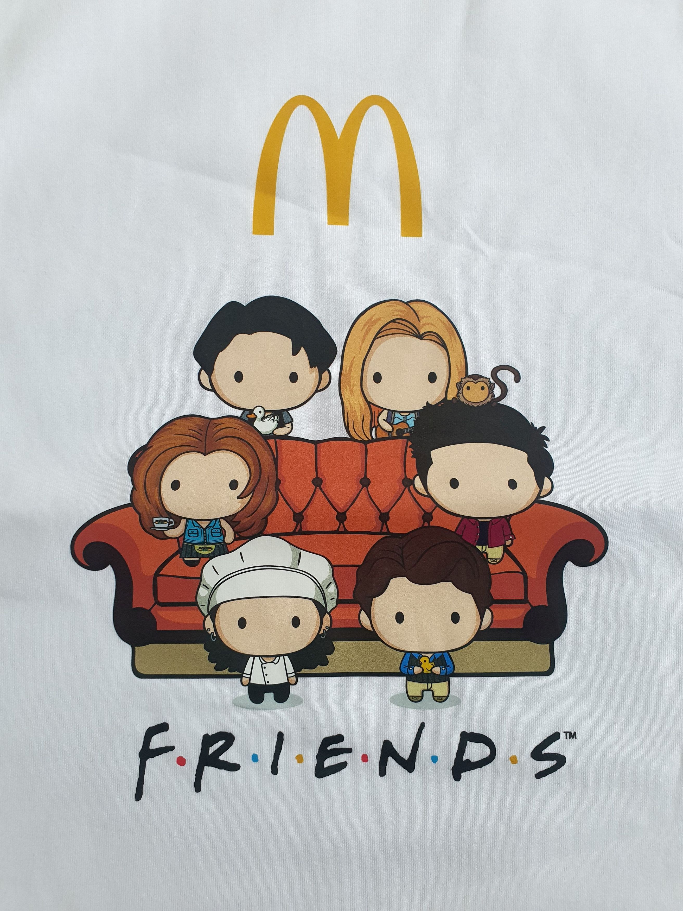 Other McDONALDS x FRIENDS - White Graphic T-Shirt (BNWT) - Sz L/XL Size US L / EU 52-54 / 3 - 6 Thumbnail