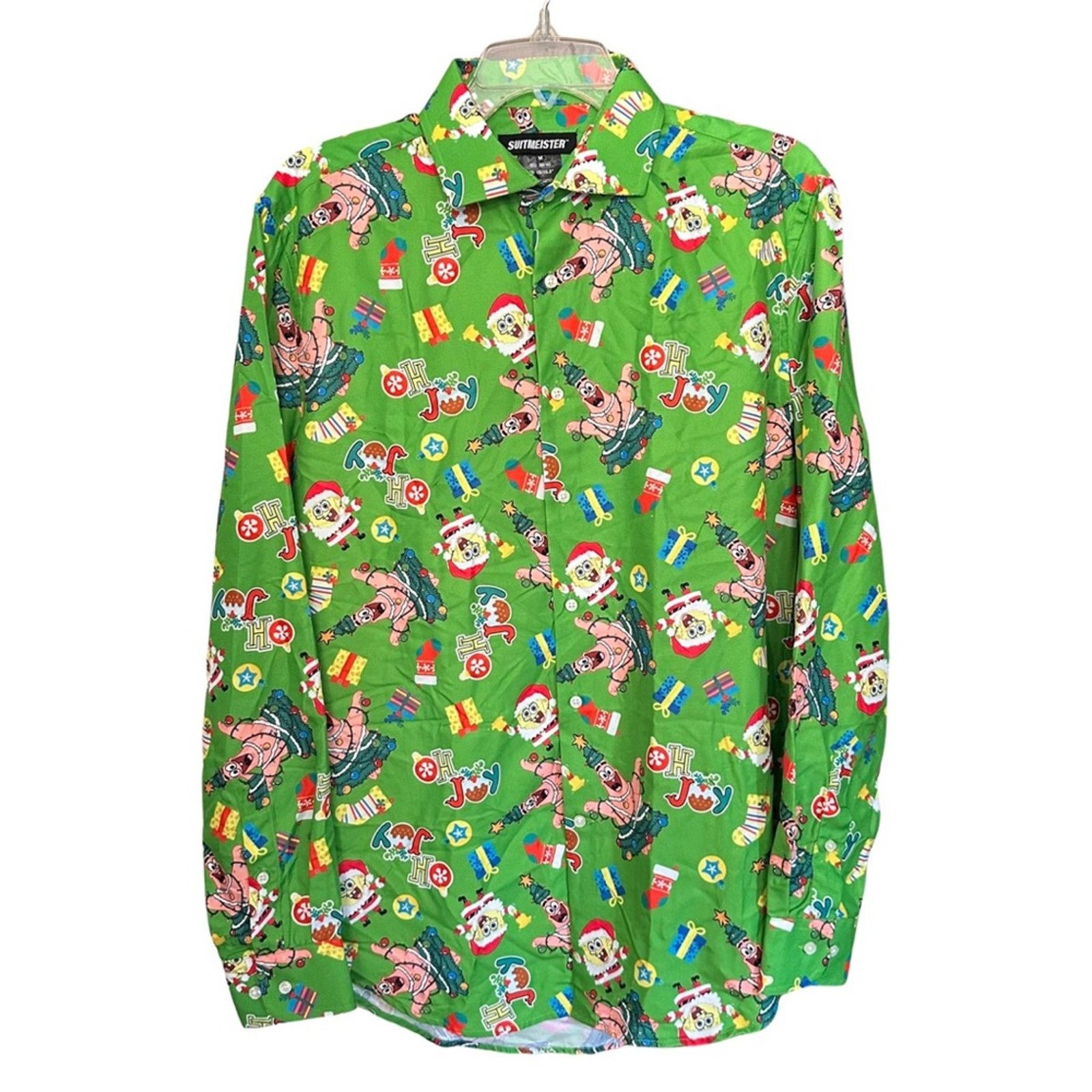 Goods New Suitmeister SpongeBob Christmas Button Up Size US M / EU 48-50 / 2 - 1 Thumbnail