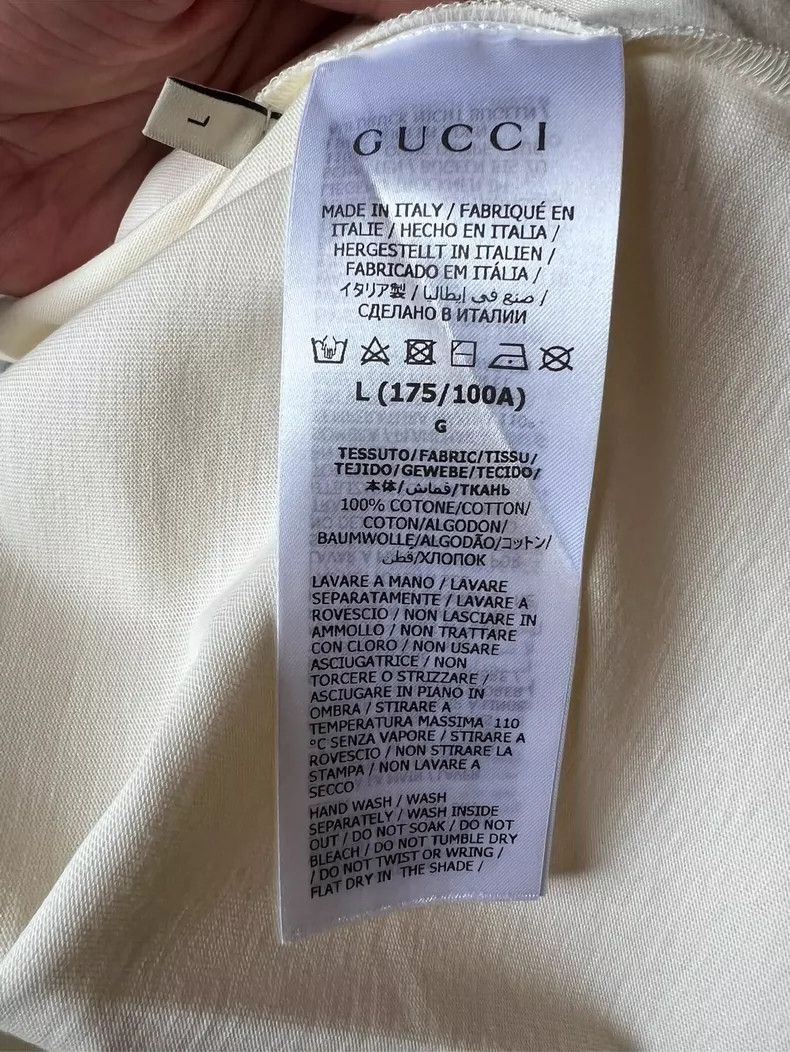 Gucci Gucci Lightning logo printed T-shirt 2504-Nextarrow Size US L / EU 52-54 / 3 - 5 Thumbnail