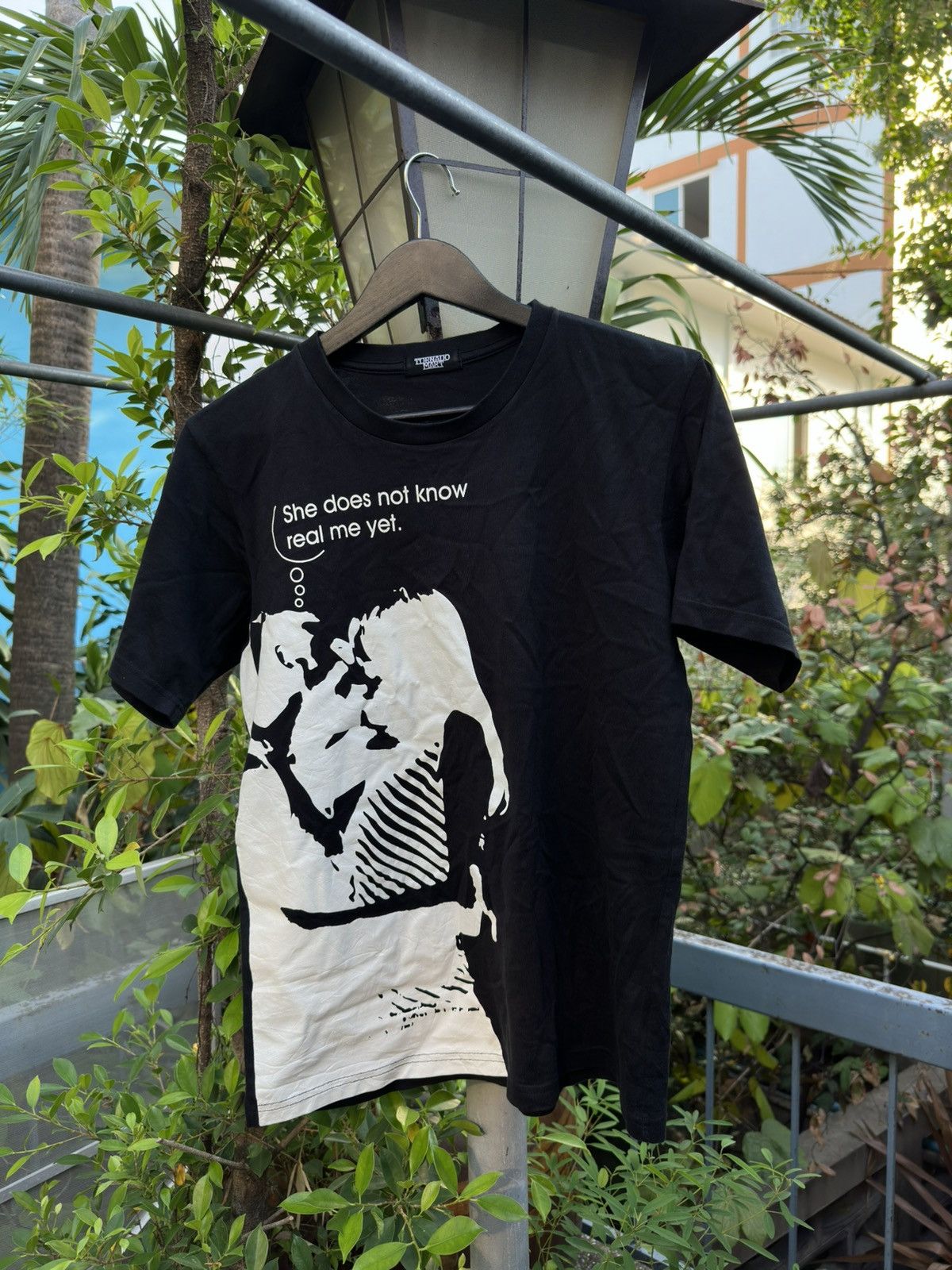 Tornado Mart Tornado Mart “She Does Not Know Real Me Yet” Graphic Tee Size US M / EU 48-50 / 2 - 1 Thumbnail