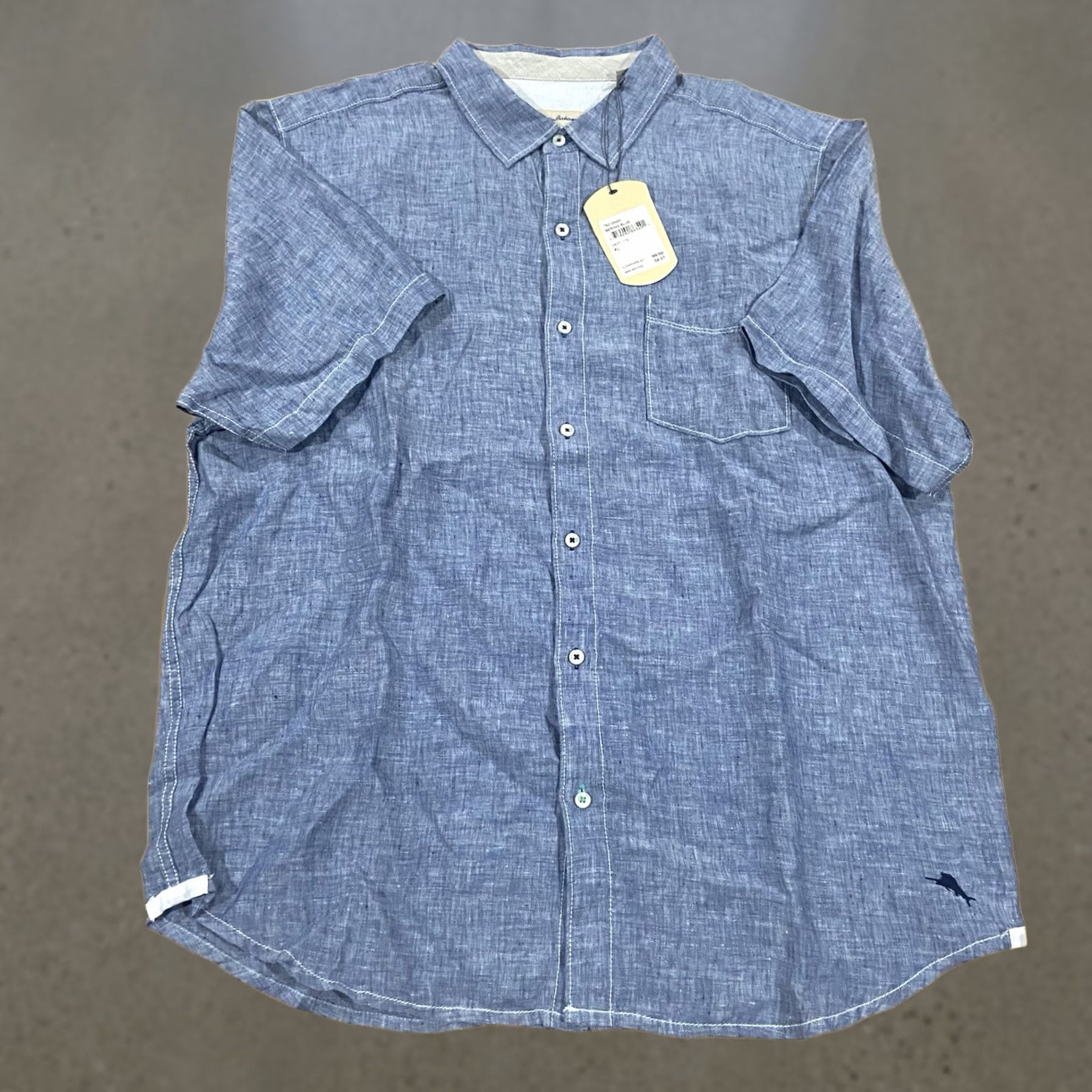 Tommy Bahama Tommy Bahama Shirt Men’s XL 100% Linen Party Breezer Button-Up Short Sleeve Collared Beach Relaxed Blue NWT Size US XL / EU 56 / 4 - 1 Thumbnail
