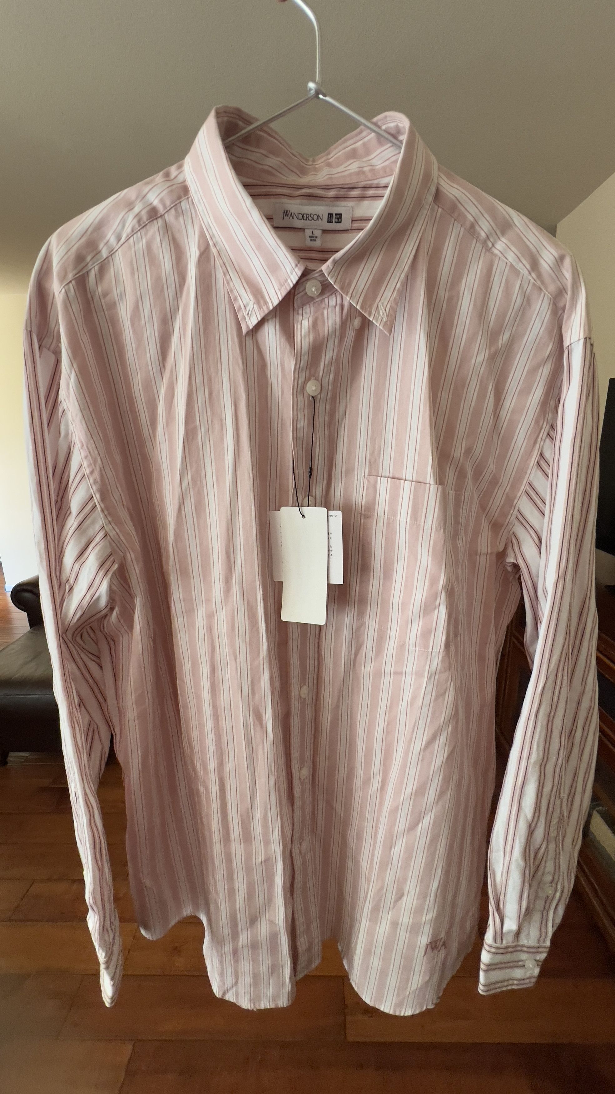 JW Anderson × Uniqlo JW ANDERSON OVERSIZED STRIPED LONG SLEEVE SHIRT Size US L / EU 52-54 / 3 - 1 Thumbnail