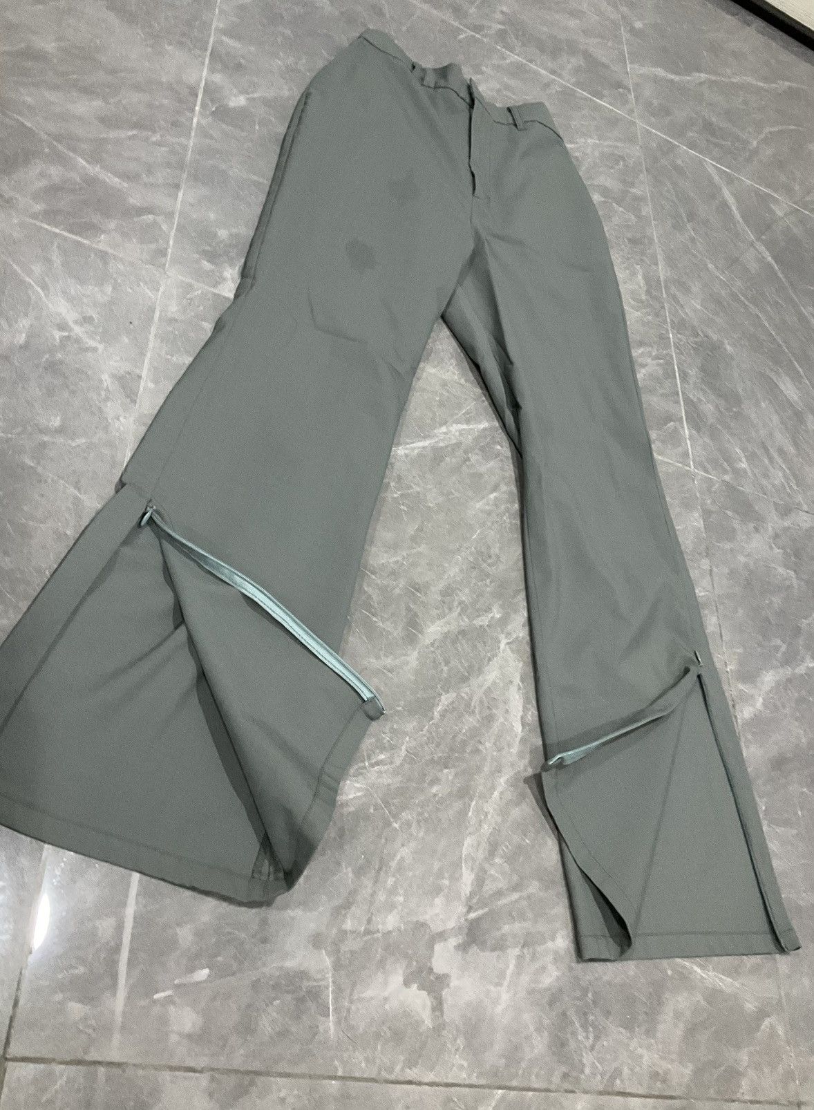HARE × Japanese Brand HARE Slack Pants With Zip Leg Opening Size 24" / US 00 / IT 34 - 2 Thumbnail