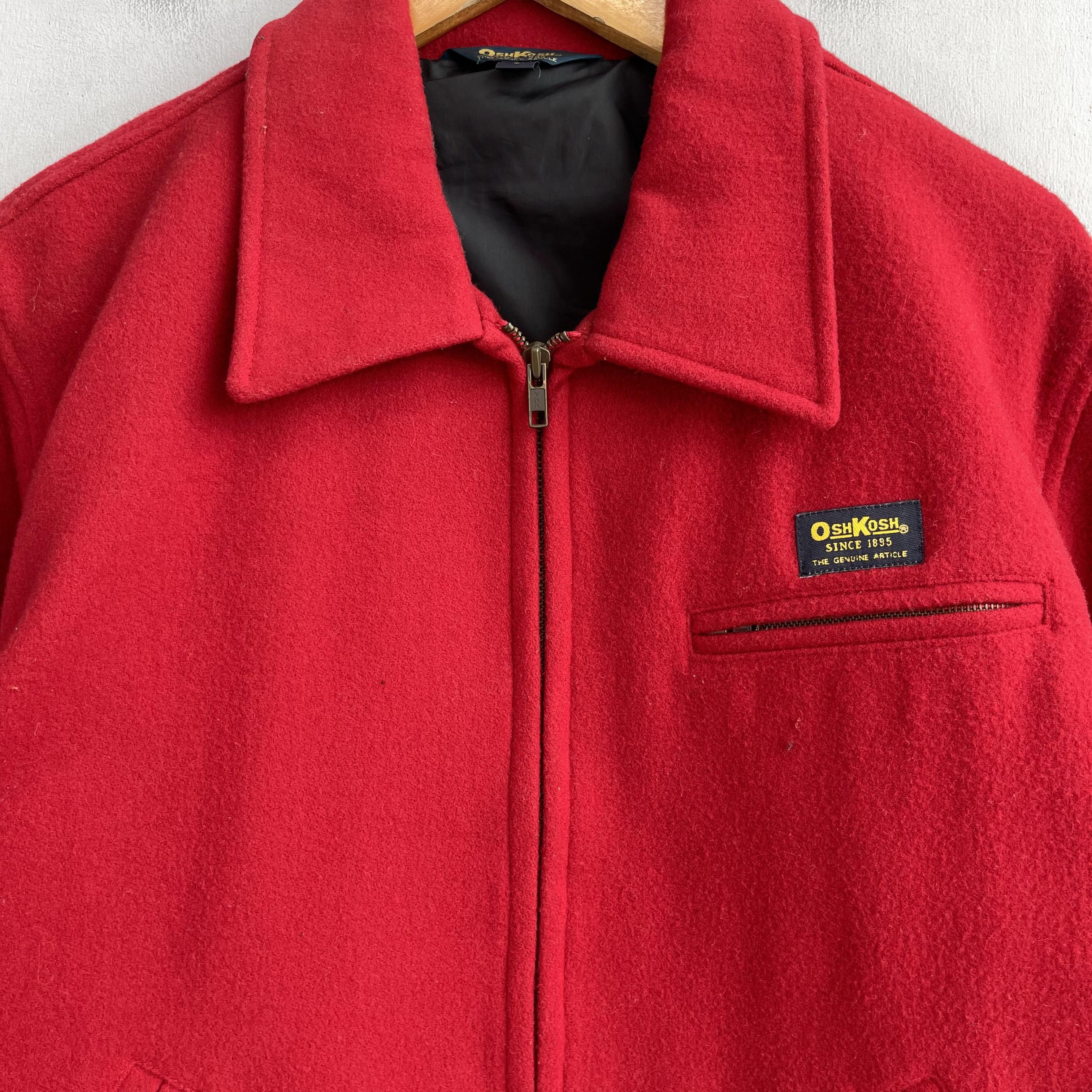 Oshkosh × Vintage Vintage OSHKOSH Cold Weather Zipper Wool Heavy Jacket Size US M / EU 48-50 / 2 - 2 Thumbnail