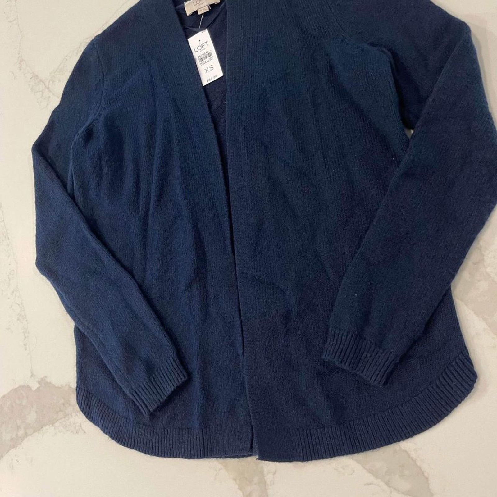 Loft Loft Outlet NWT Blue Open Front Cardigan Sweater Women's XS Size XS / US 0-2 / IT 36-38 - 2 Thumbnail