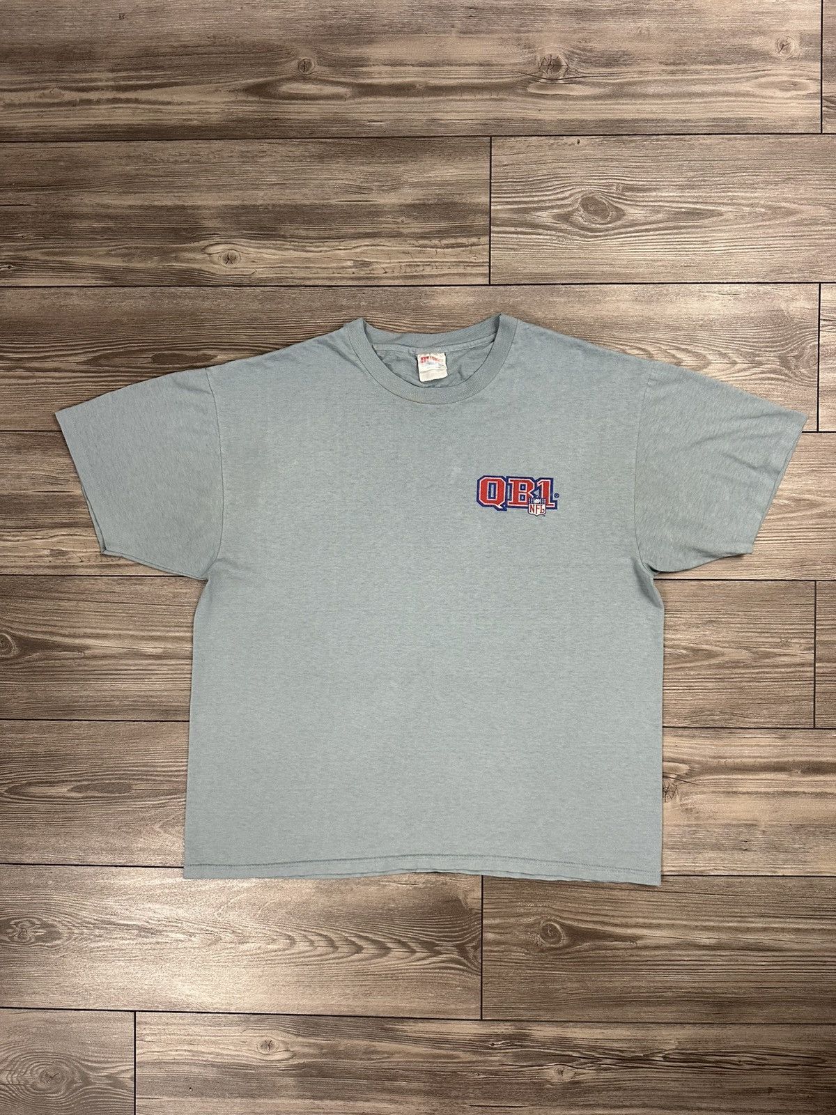 Hanes Vintage 90’s NFL QB1 T Shirt Size US XL / EU 56 / 4 - 1 Thumbnail