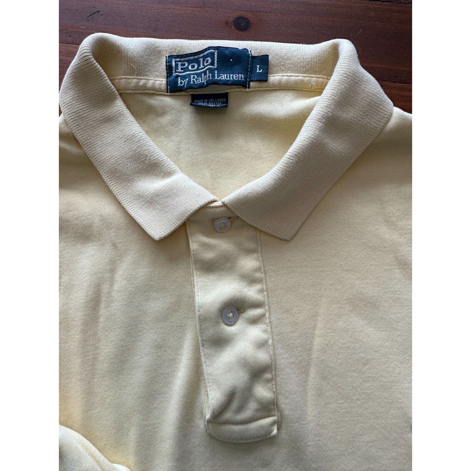 Polo Ralph Lauren Polo Ralph Lauren Men's Yellow Polo Shirt Size L Blue Pony Size US L / EU 52-54 / 3 - 6 Thumbnail