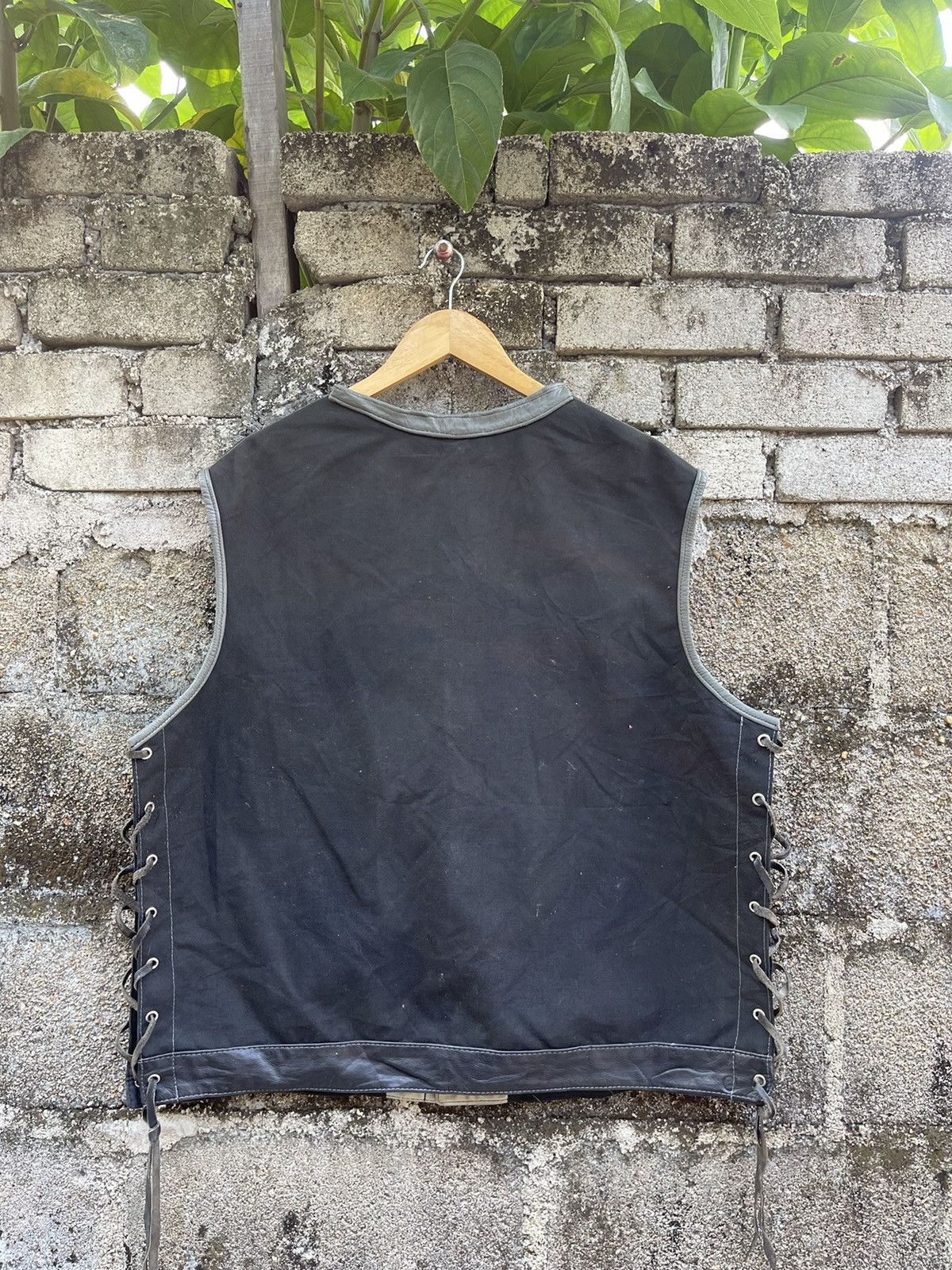 Harley Davidson VINTAGE HILLSIDE LEATHER VEST MADE IN USA Size US L / EU 52-54 / 3 - 2 Thumbnail