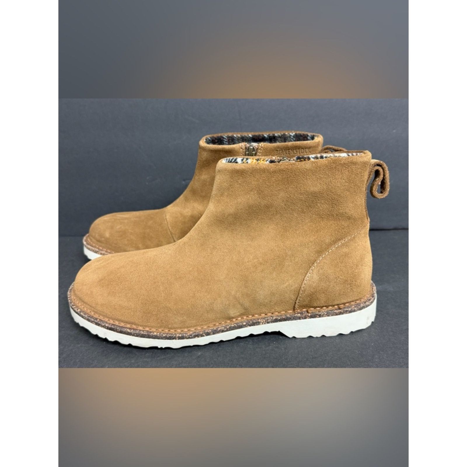Birkenstock Birkenstock Melrose Tea Hydrophobic Suede Leather Ankle Boot Size US 10 / IT 40 - 1 Thumbnail