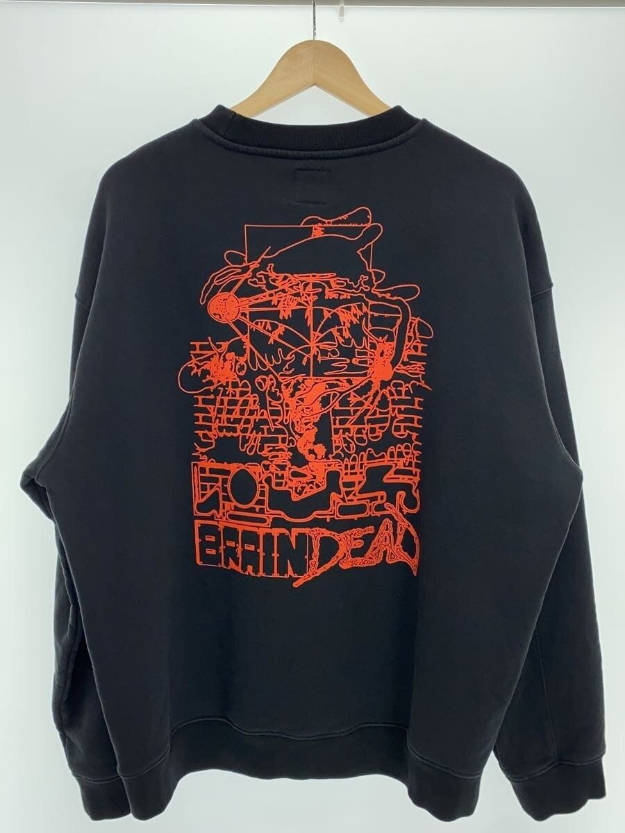 Brain Dead Sludge Crew Neck Sweater Black