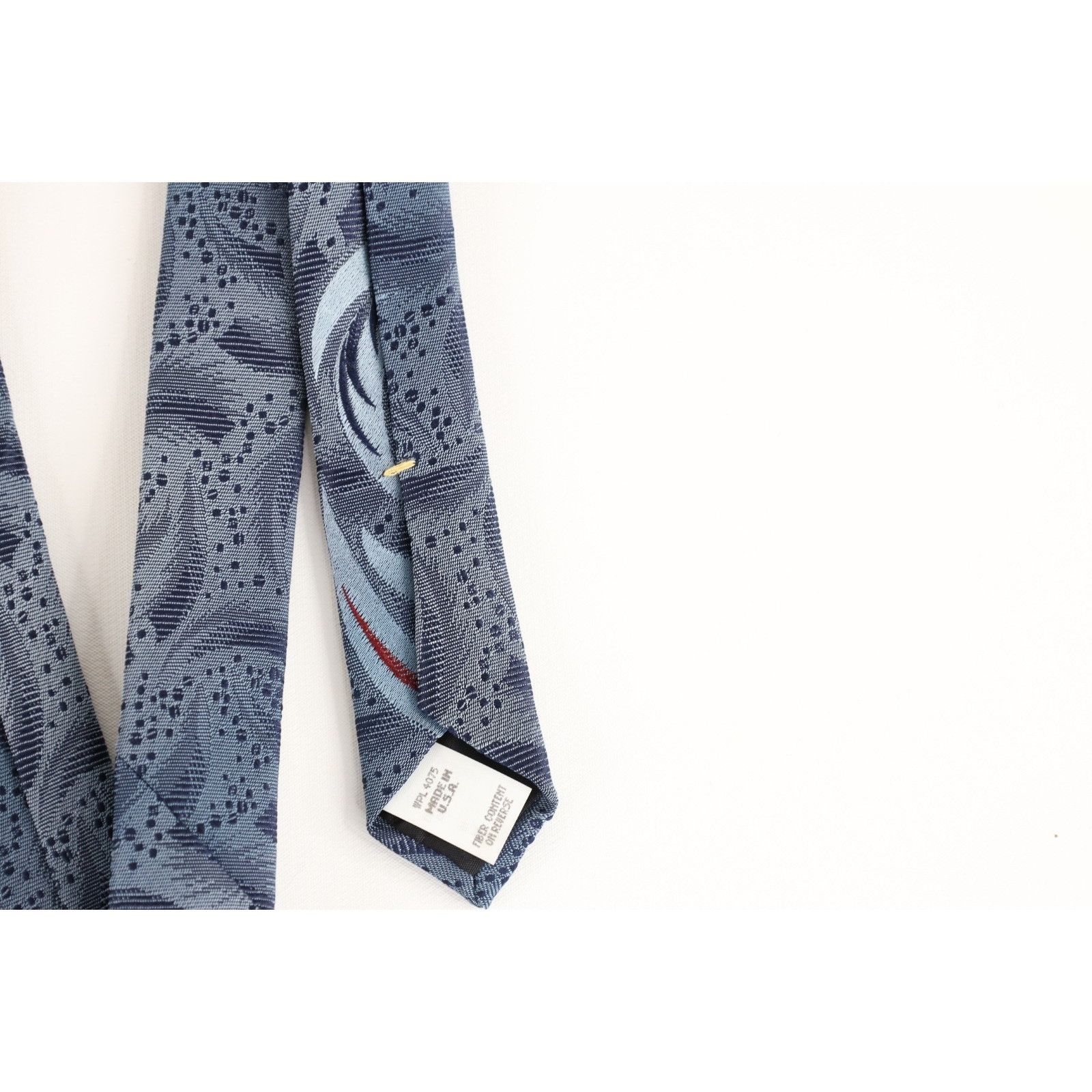 Vintage Vintage 90s Streetwear Geometric Feather Neck Tie Wedding Size ONE SIZE - 5 Thumbnail
