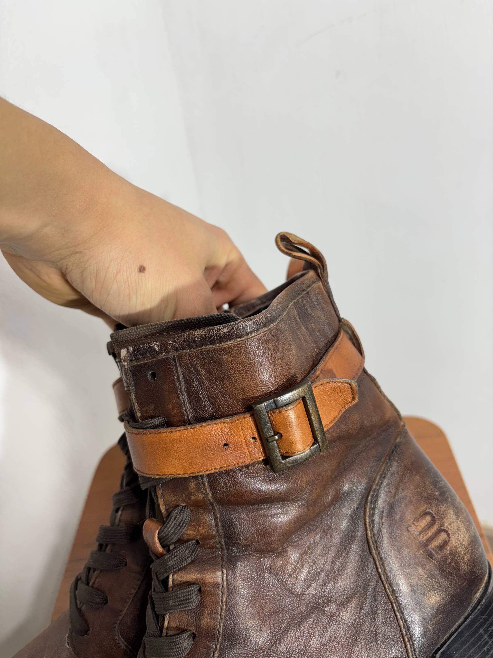 Vintage Vintage Stoned Leather High Boots Size US 9 / IT 39 - 5 Thumbnail