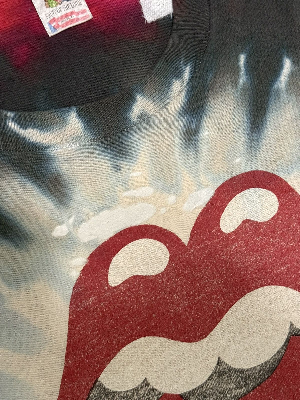 The Rolling Stones 1991 GRAIL Tie Dye Rolling Stones Tee Size US L / EU 52-54 / 3 - 3 Thumbnail