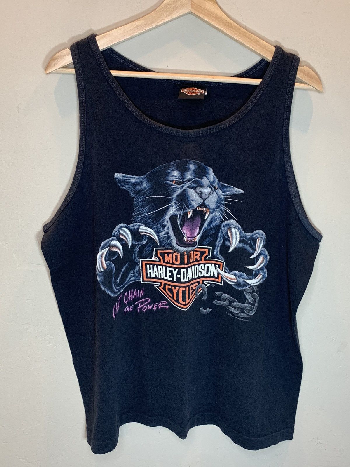 Harley Davidson *RARE* Vintage 1992 Harley Davidson Panther Los Angeles Tank Size US L / EU 52-54 / 3 - 1 Thumbnail