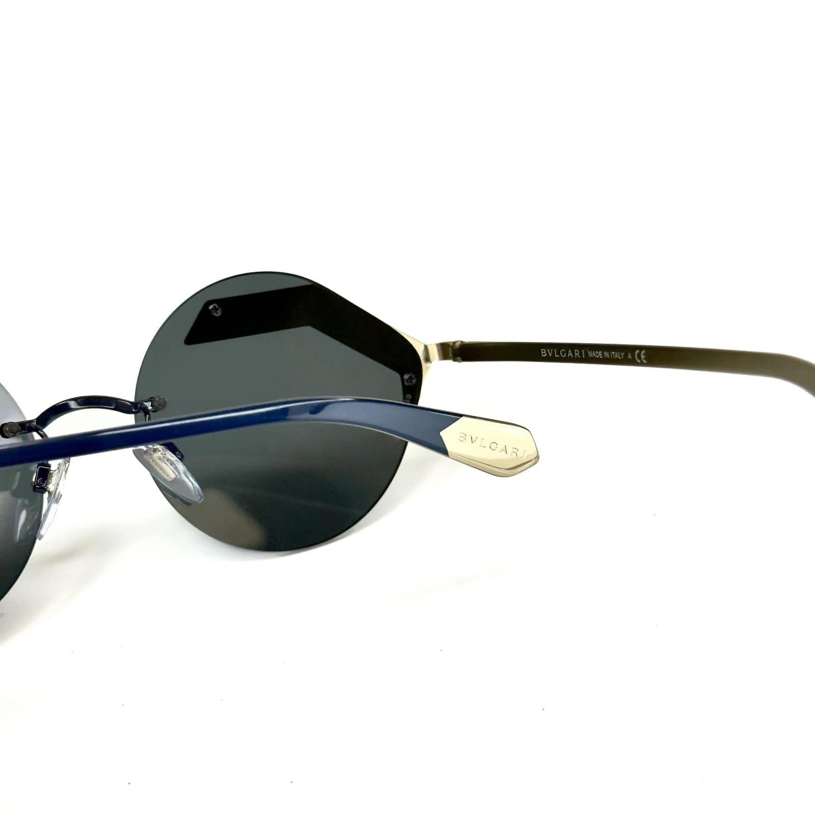 Bvlgari BVLGARI BV6089 6089 SERPENTEYES Gold Blue Round Sunglasses Size ONE SIZE - 5 Thumbnail