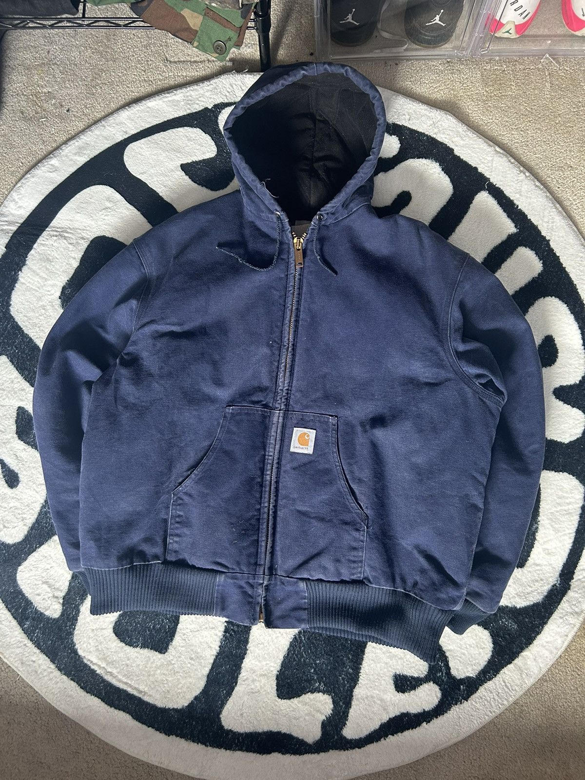 image of Vintage Carhartt Workwear Jacket in Blue, Men's (Size 2XL)