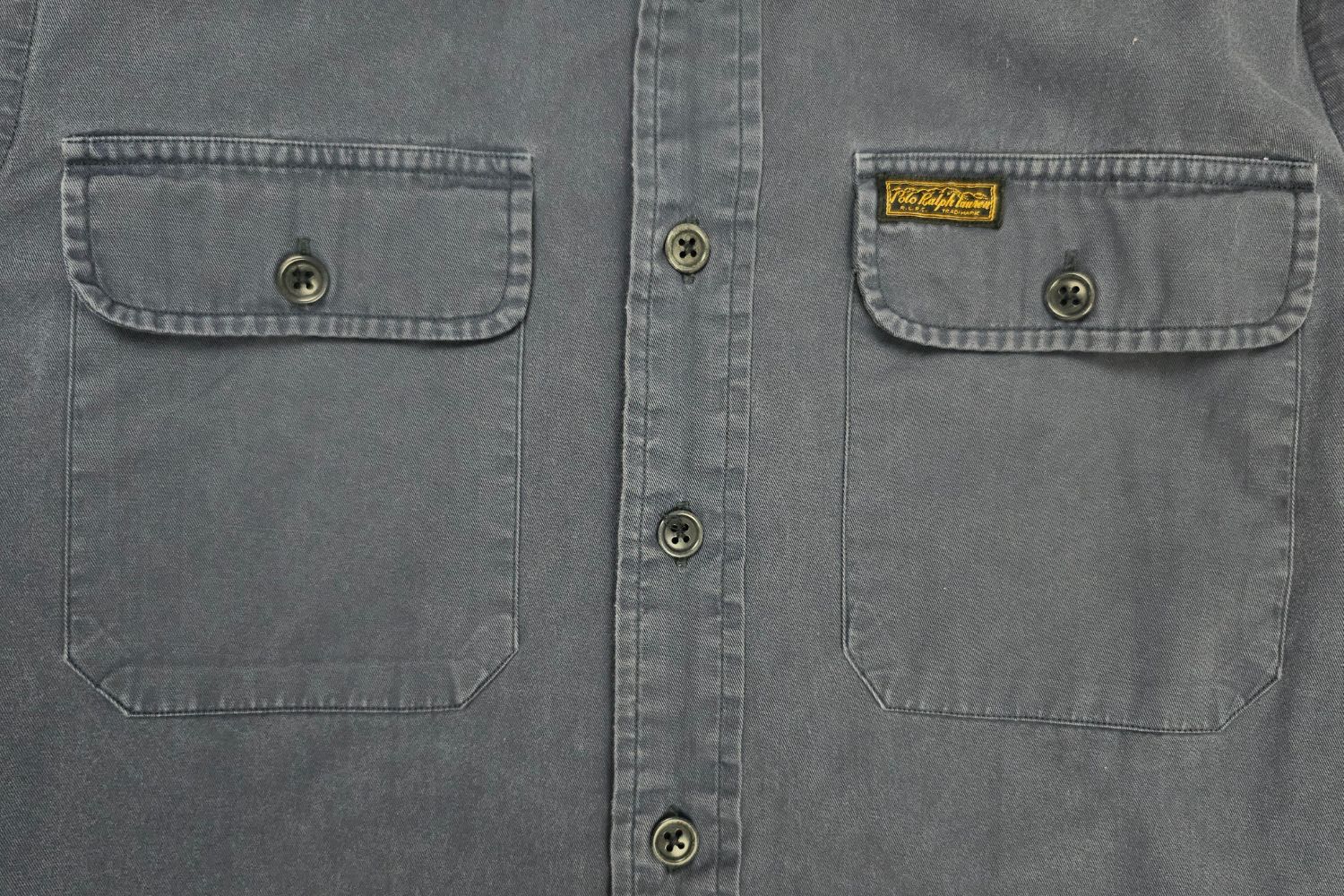 Polo Ralph Lauren 90S Polo RL “Utility” Twill Work Shirt – Rare Small Size US S / EU 44-46 / 1 - 4 Thumbnail