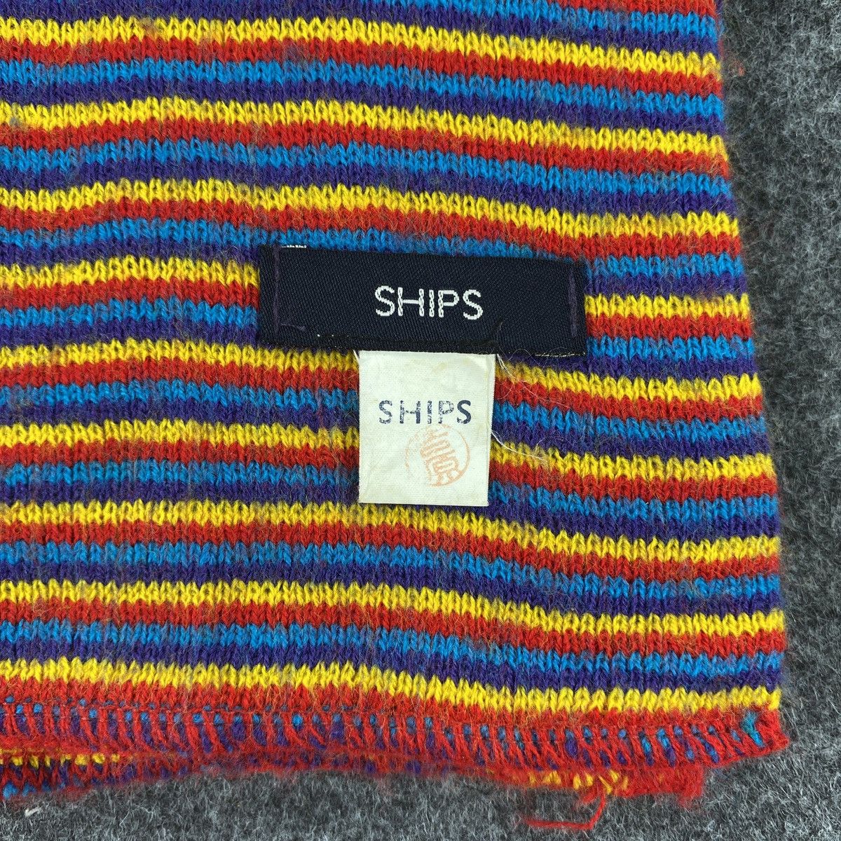 Designer × SHIPS × Vintage Ships Scarf # Muffler # Neckwear # D565 Size ONE SIZE - 4 Thumbnail