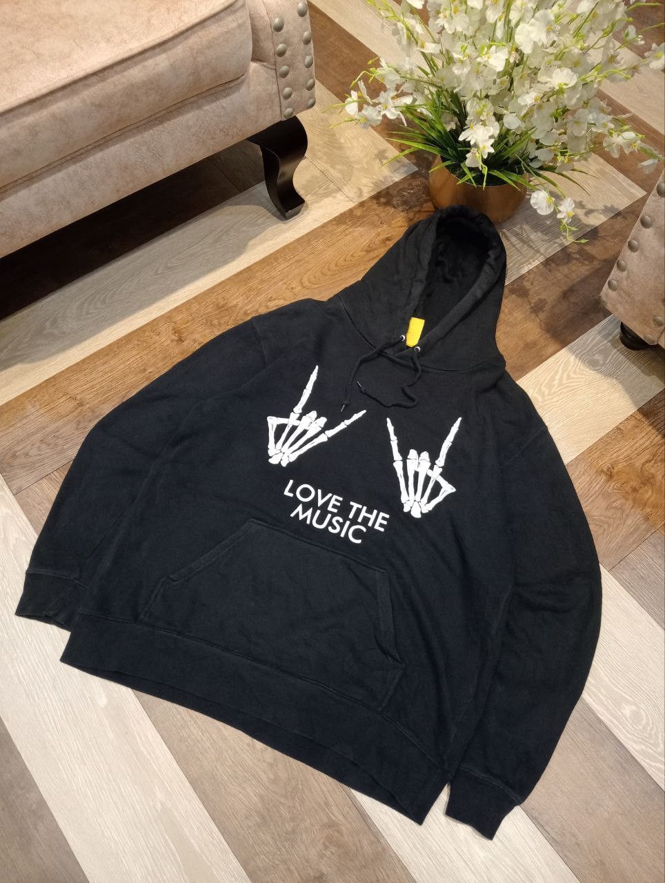 Super Lovers SUPER LOVERS LOVE THE MUSIC HOODIE Size US L / EU 52-54 / 3 - 3 Thumbnail