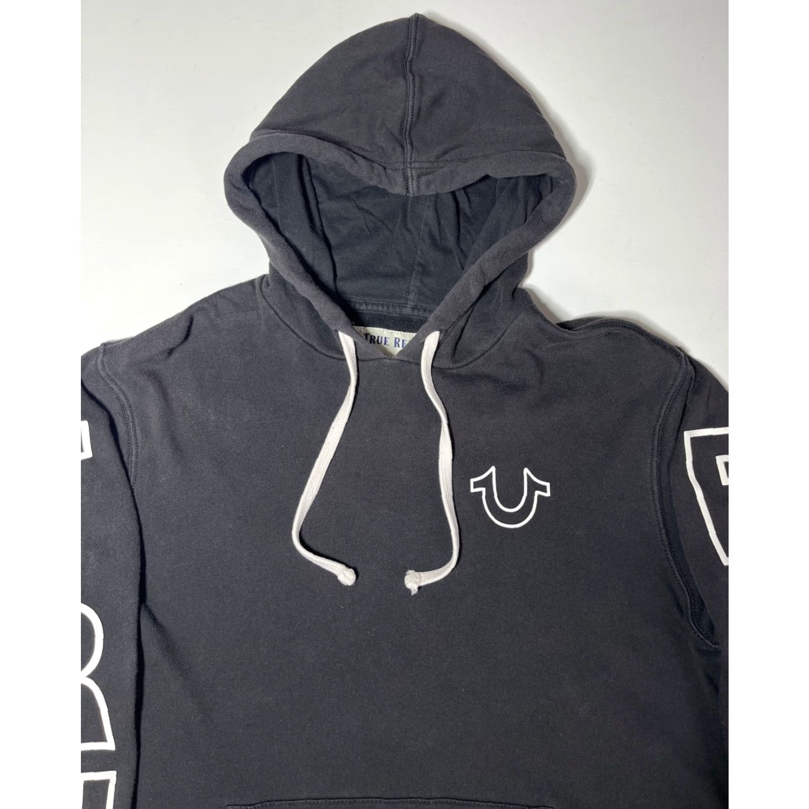 True Religion True Religion Hoodie Mens Pullover Black M Sweatshirt Hooded Pockets Long Sleeve Cotton Polyester Fleece Regular Genders Mens Size US M / EU 48-50 / 2 - 6 Thumbnail
