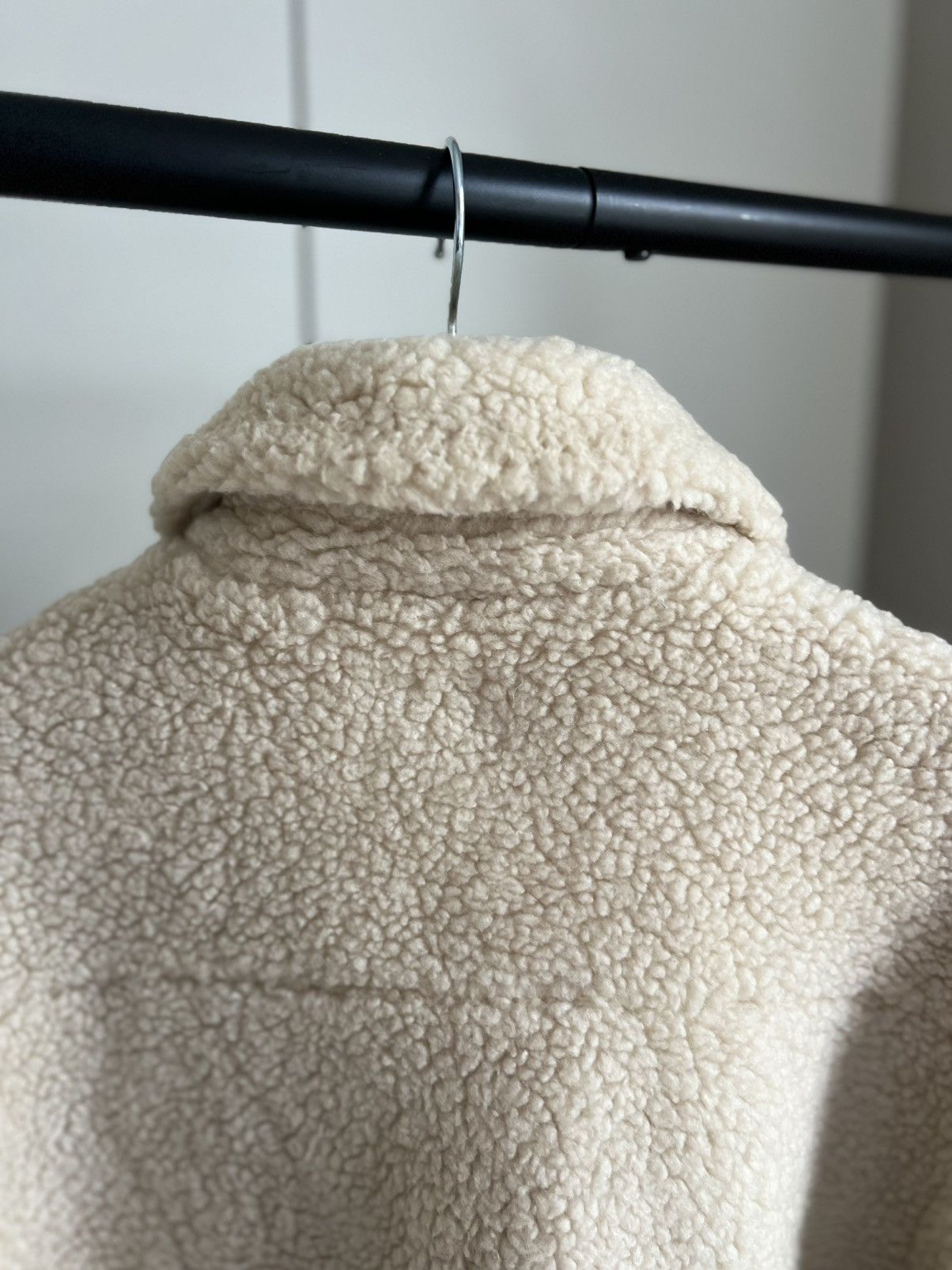 Allsaints AllSaints Bevin Sherpa Jacket – Cream/Beige – Size XL Size US XL / EU 56 / 4 - 3 Thumbnail