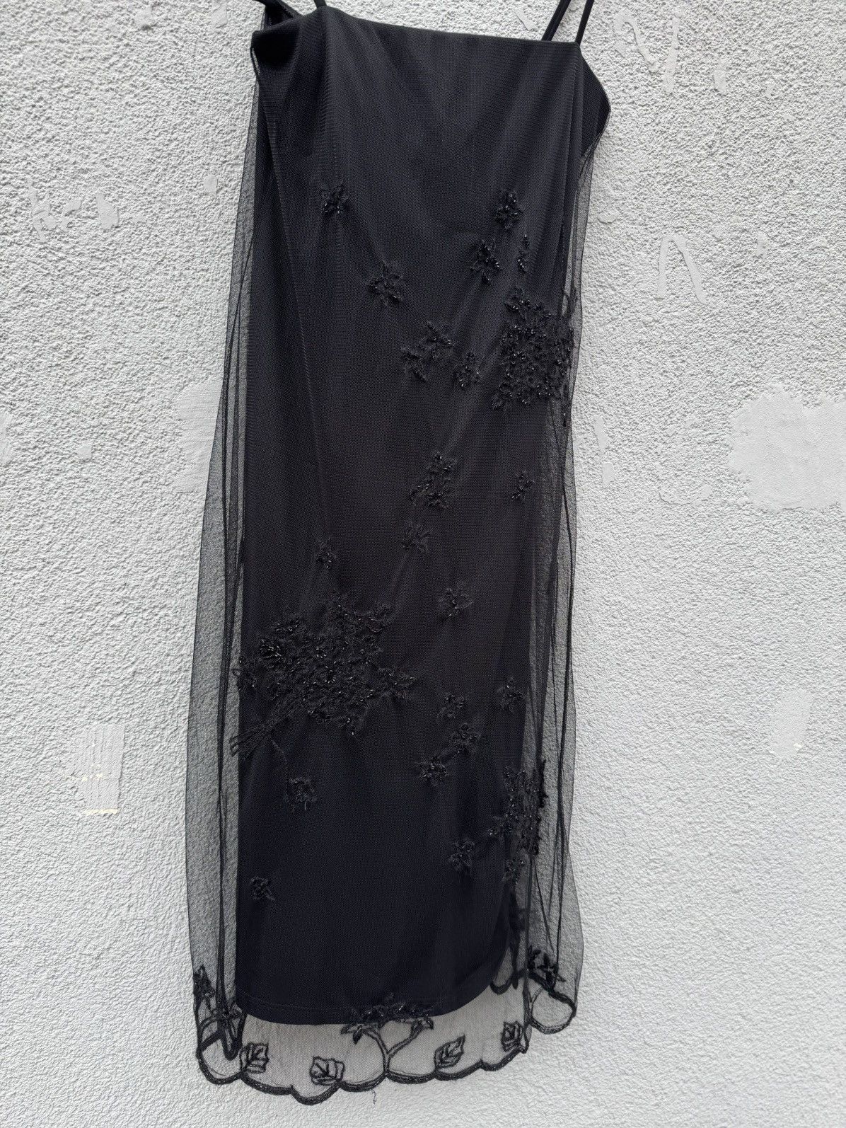 Max Mara 90s Max Mara Embellished see through Elegant vintage dress Size L / US 10 / IT 46 - 5 Thumbnail