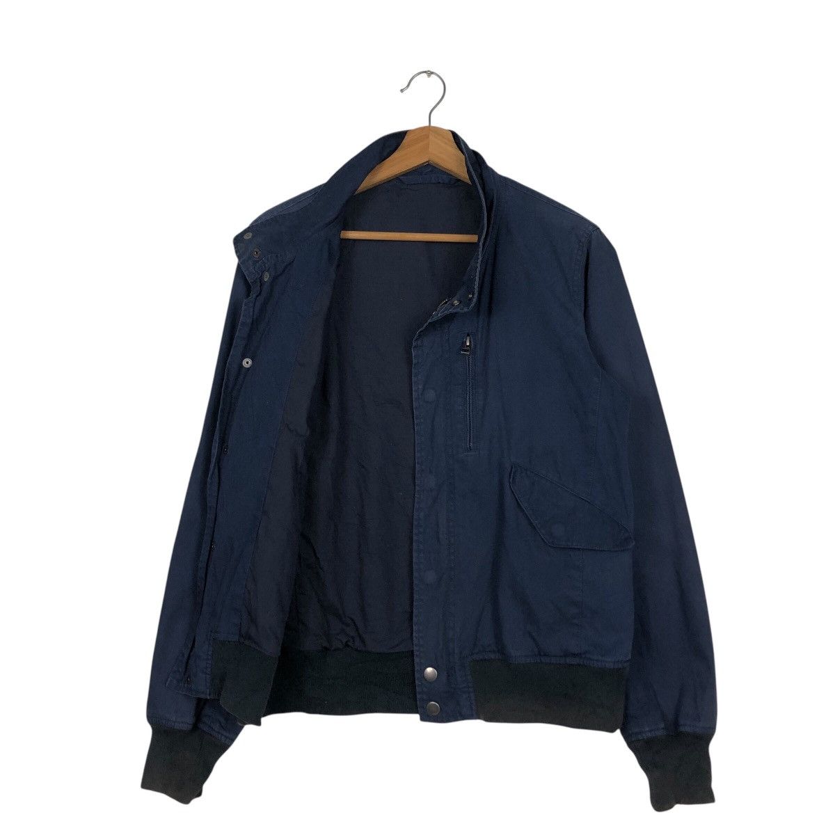 Japanese Brand × Ships Jet Blue 📌Vintage Bomber Jacket Ships Jet Blue Japan Issey Miyake Size US M / EU 48-50 / 2 - 12 Thumbnail