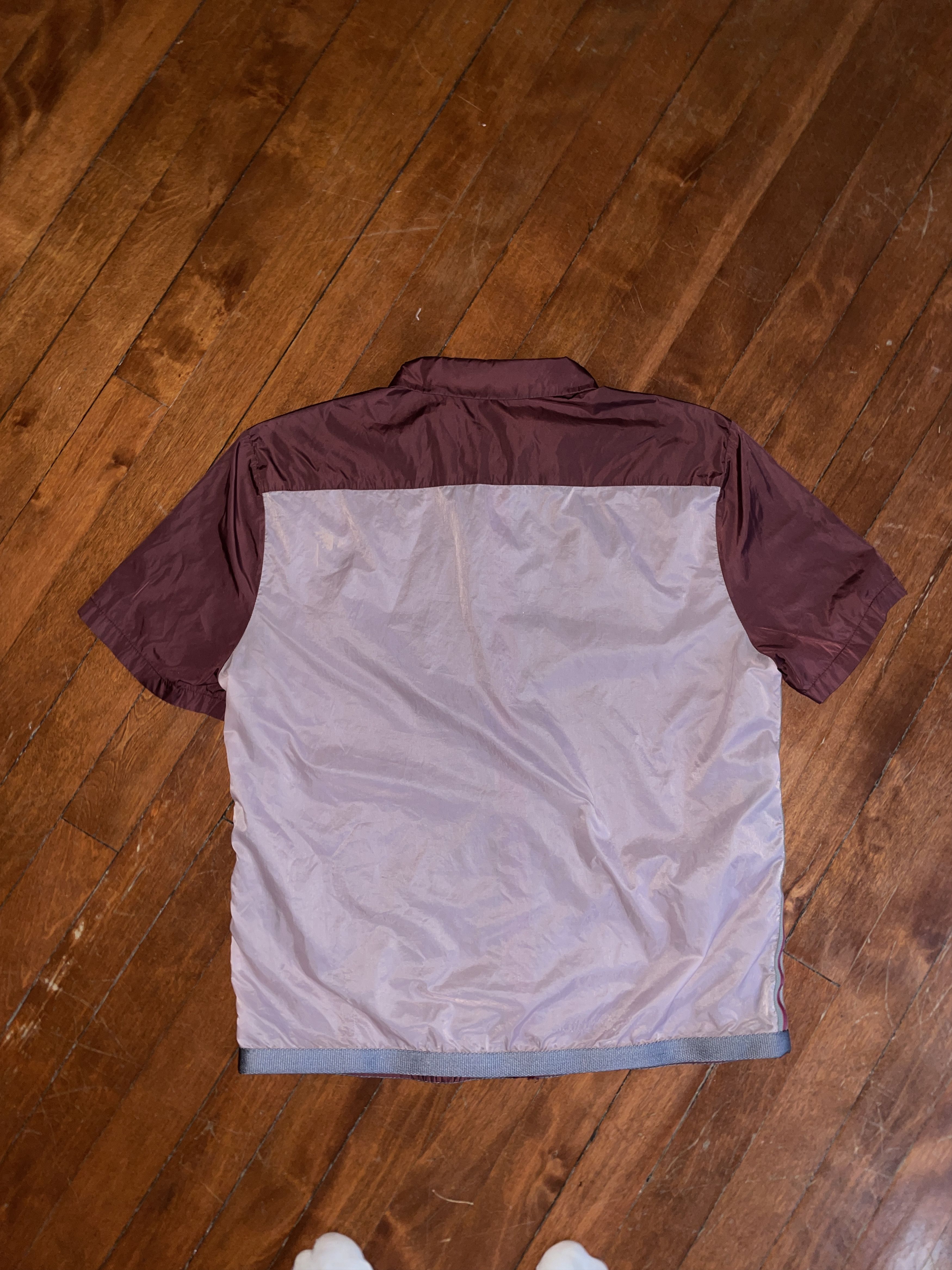 Prada Prada SS 1999 Nylon Short Sleeve Zip Top Size M / US 6-8 / IT 42-44 - 2 Thumbnail