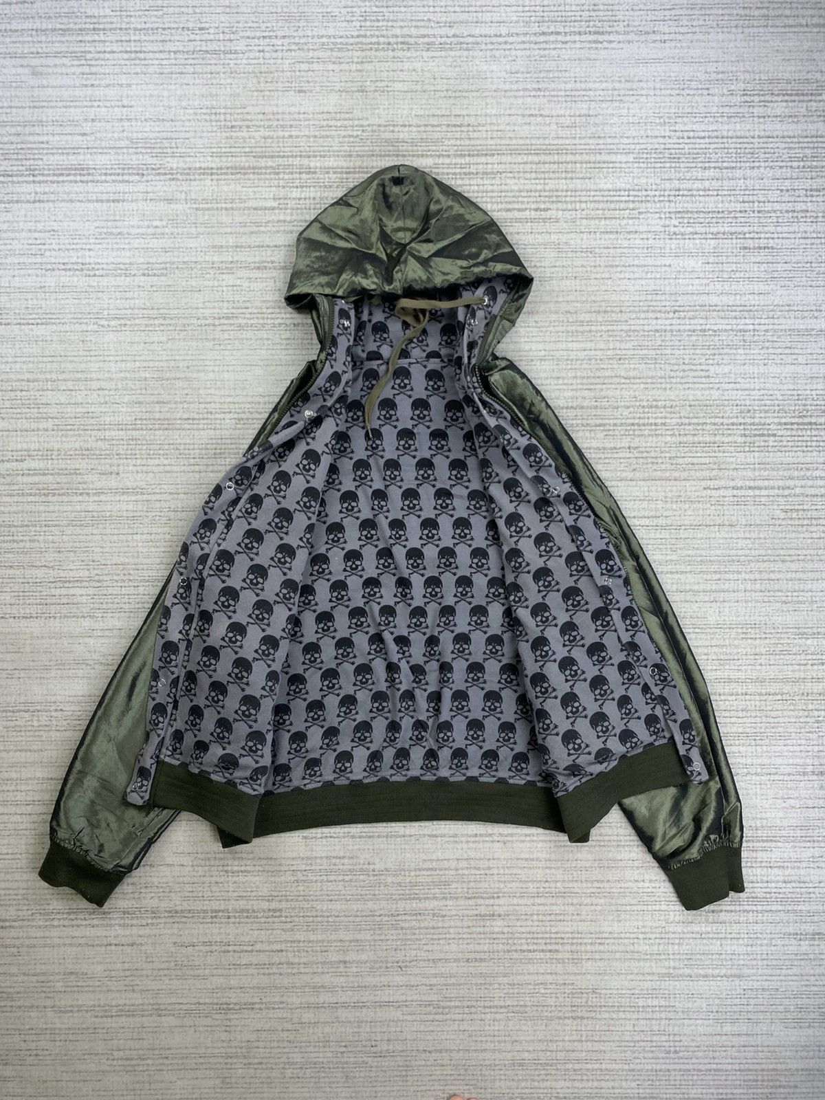 Japanese Brand × Vintage Graniph Skull Monogram Printed Reversible Hoodie Jacket Size US M / EU 48-50 / 2 - 10 Thumbnail