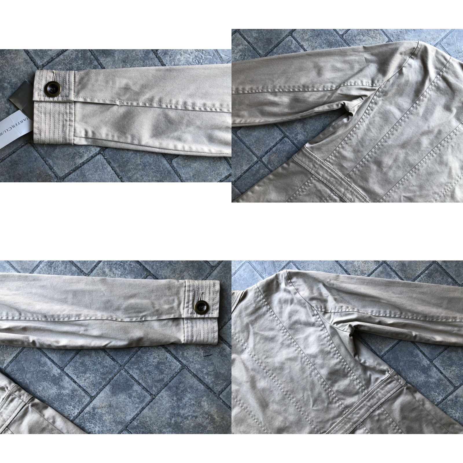 Charter Club NWT Charter Club Womens Jacket S Sand Beige Button Up Cotton Spandex Pockets Size S / US 4 / IT 40 - 10 Thumbnail