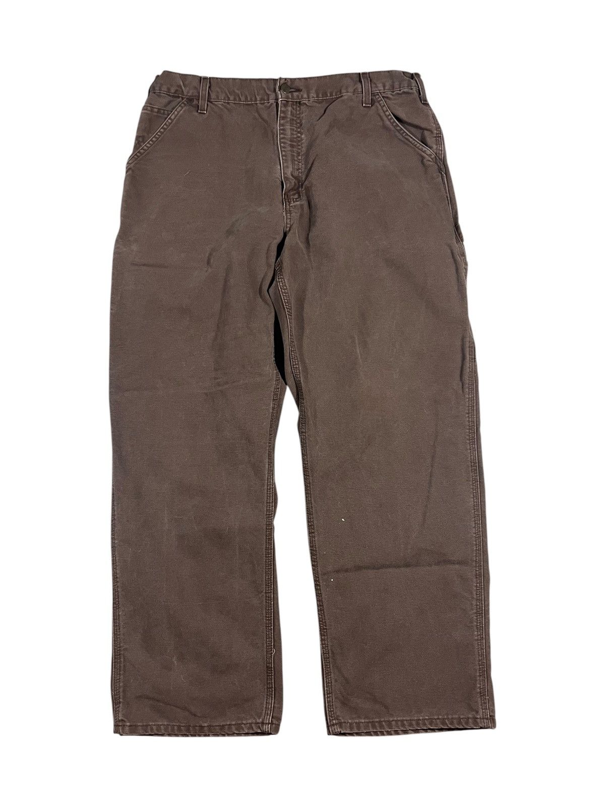 Vintage Carhartt B11 CHT Work Pants Faded Brown 36x30
